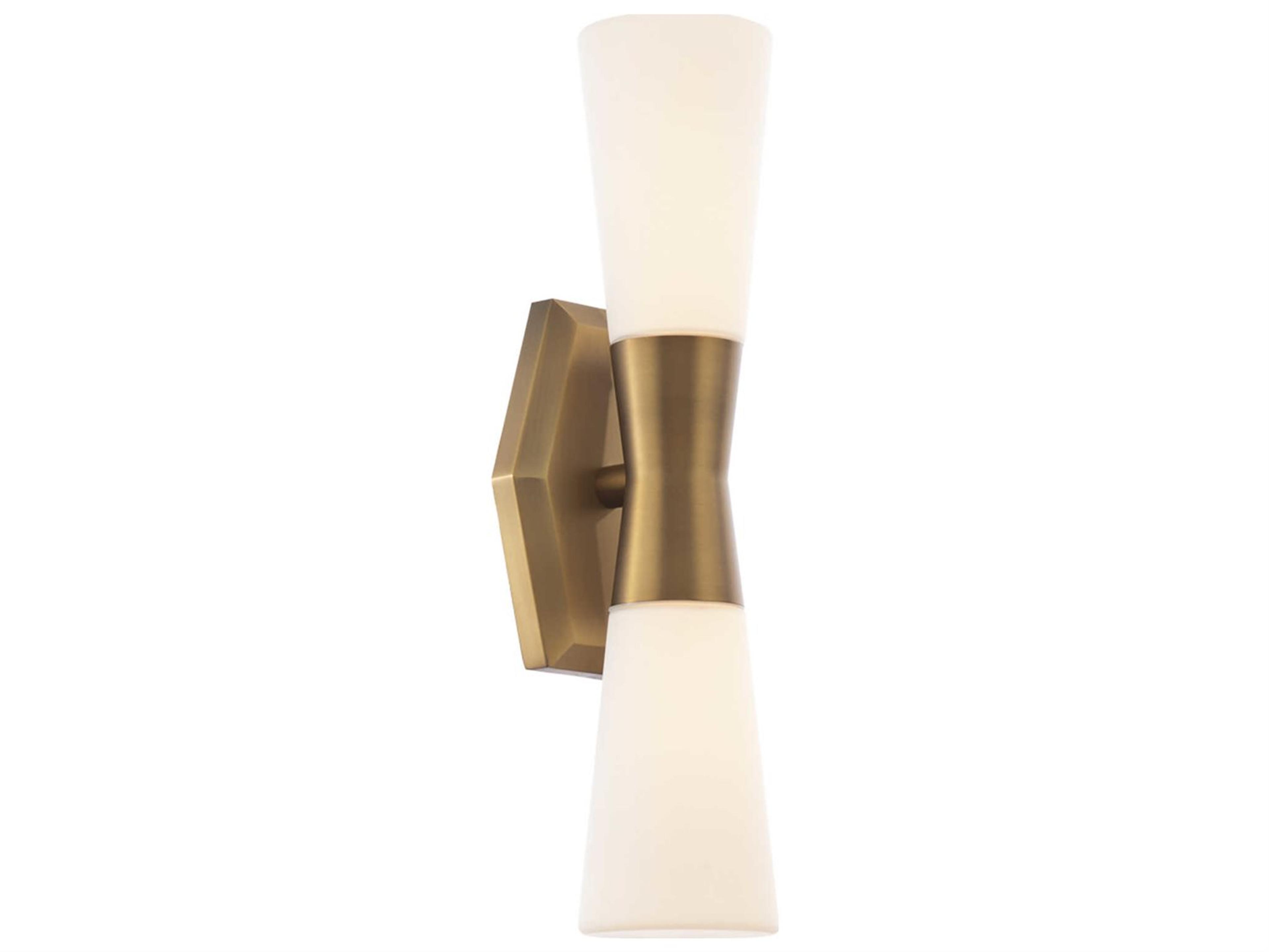 Locke LED Wall Sconce in Aged Brass