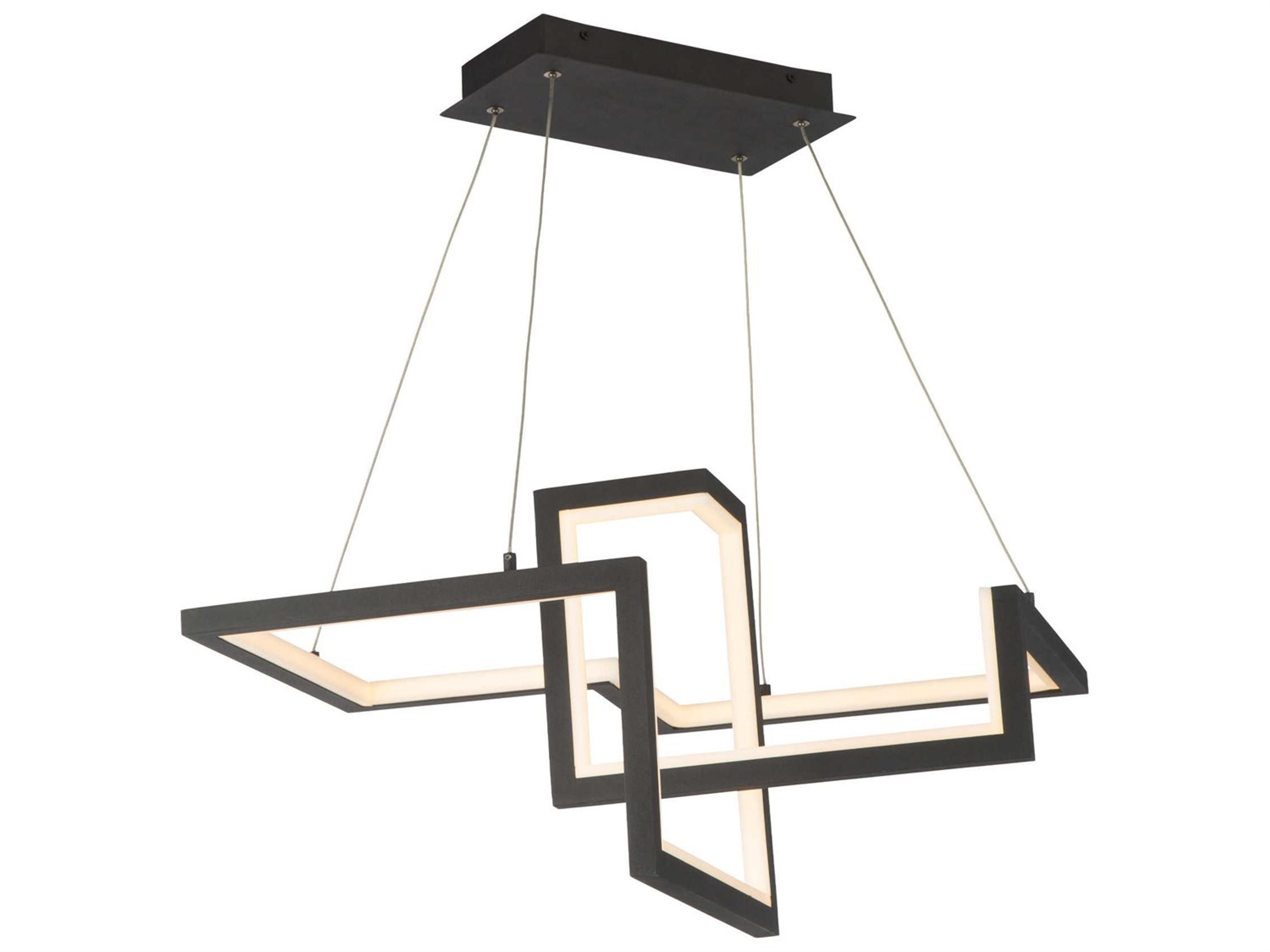 Minecraft 1-Light Black LED Geometric Pendant