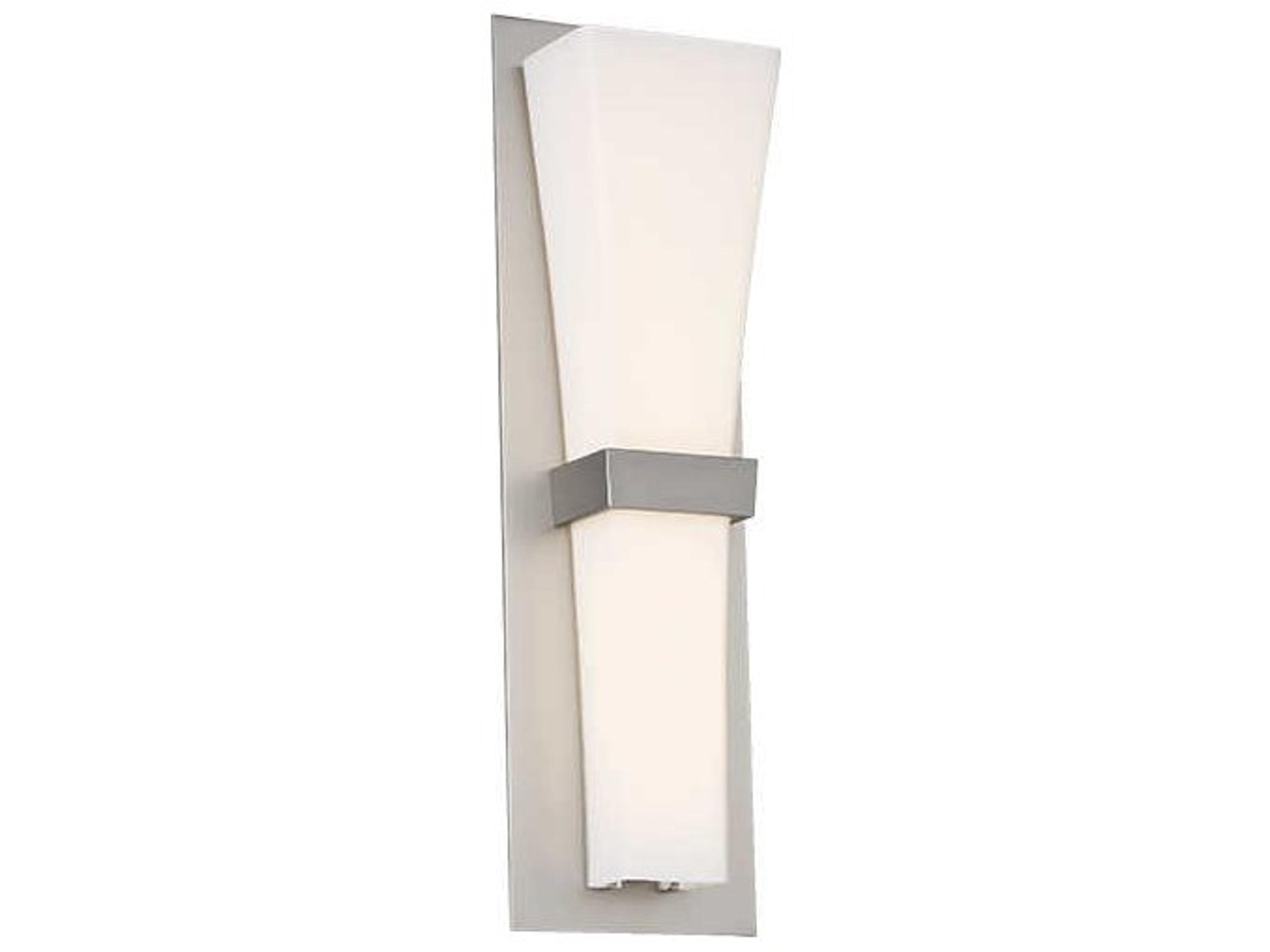 Prohibition 1-Light Satin Nickel Glass LED Wall Sconce