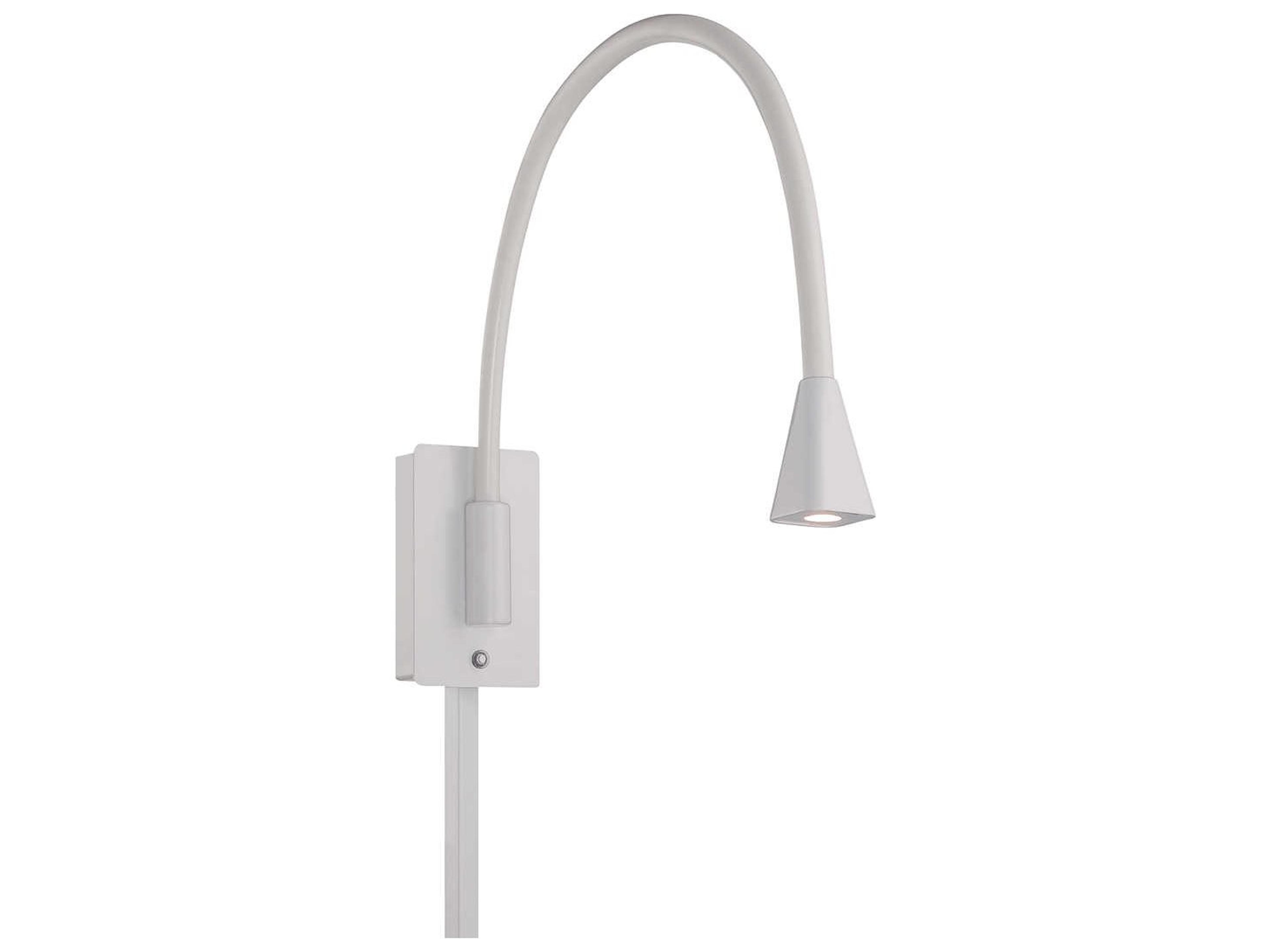 Stretch LED Swing Arm Wall Light White