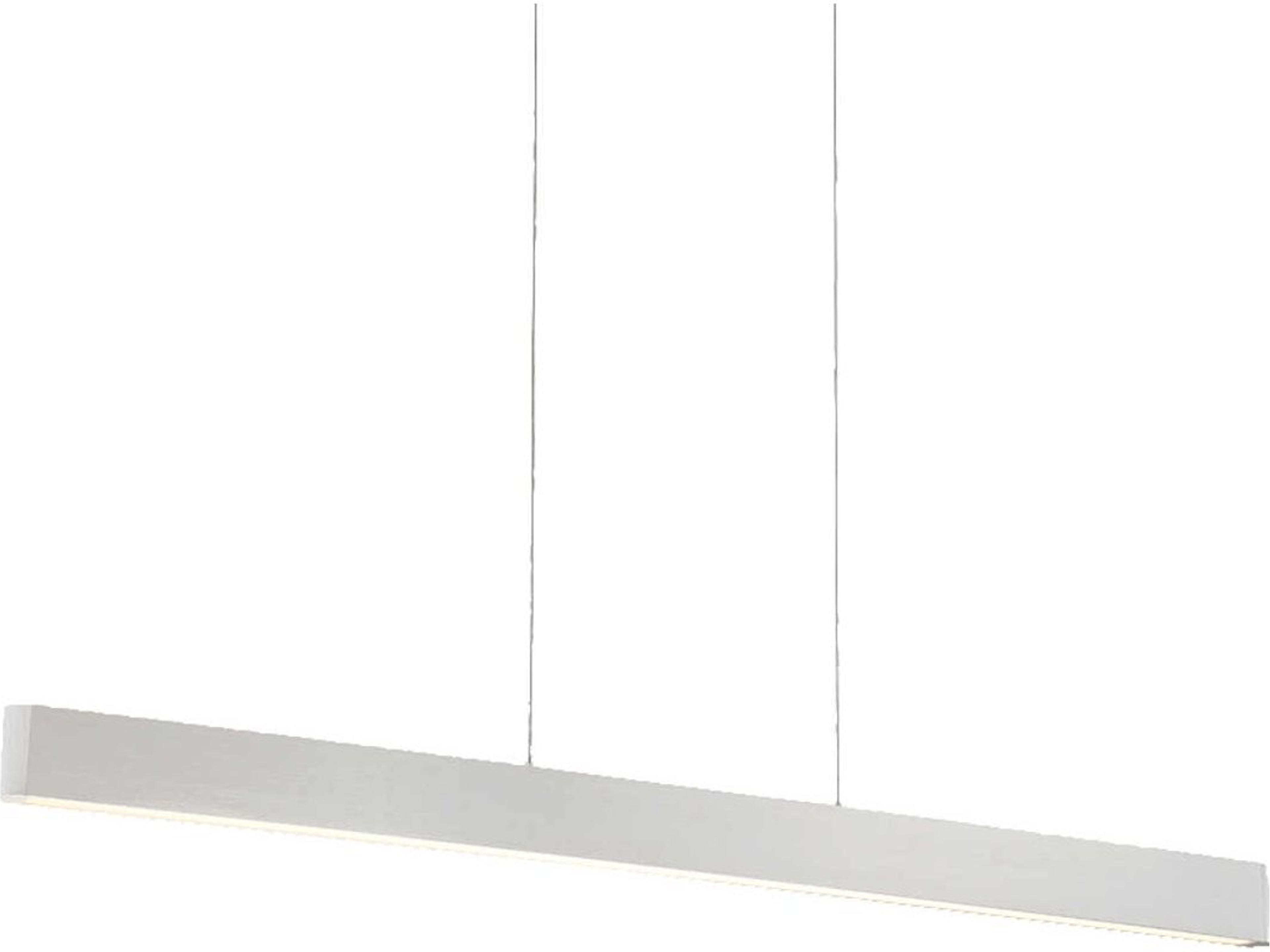 dweLED by WAC Lighting Volo 1-Light Brushed Aluminum Silver LED Linear Island Pendant