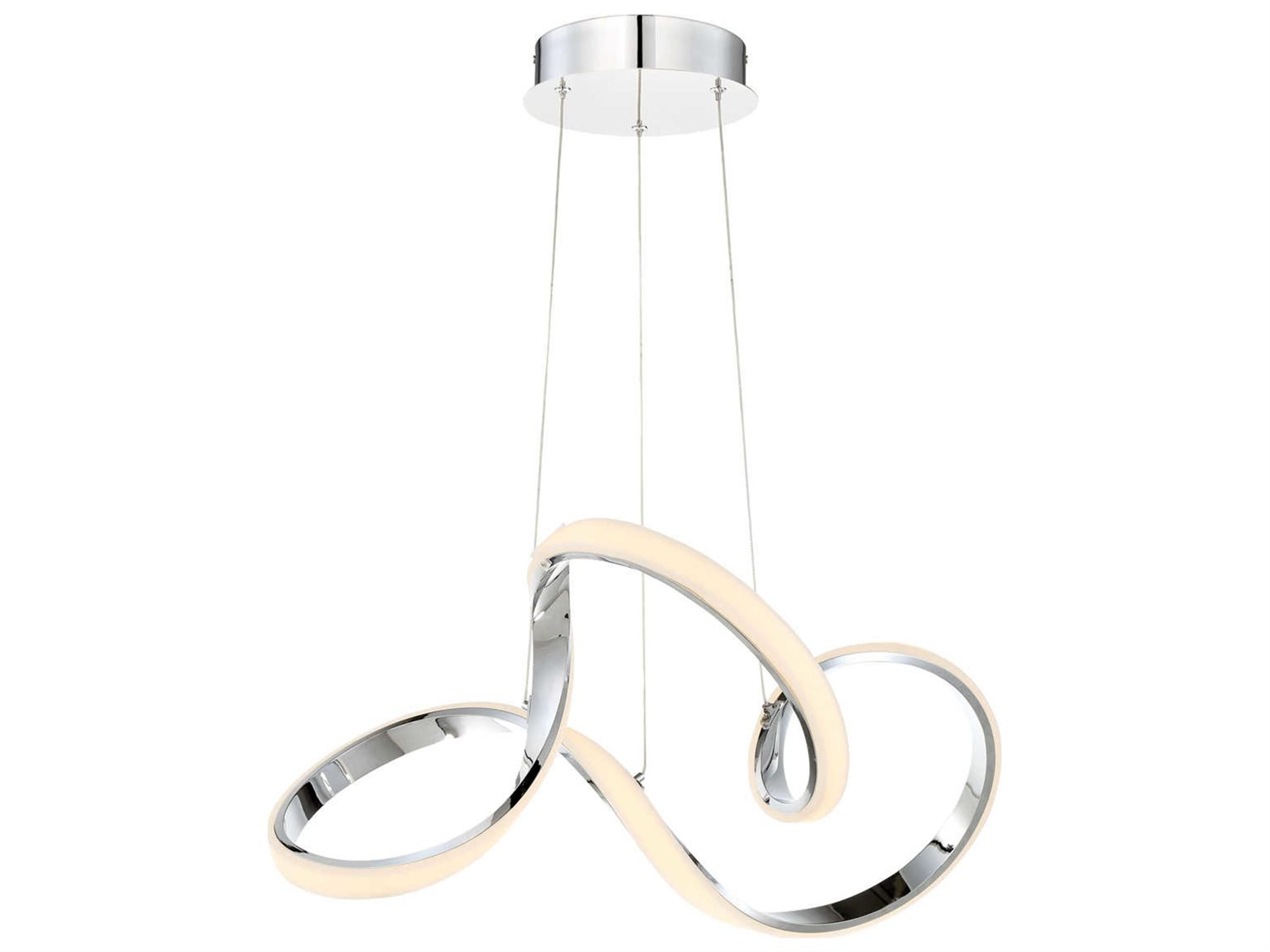 Vornado LED Pendant Light Chrome Modern Fixture