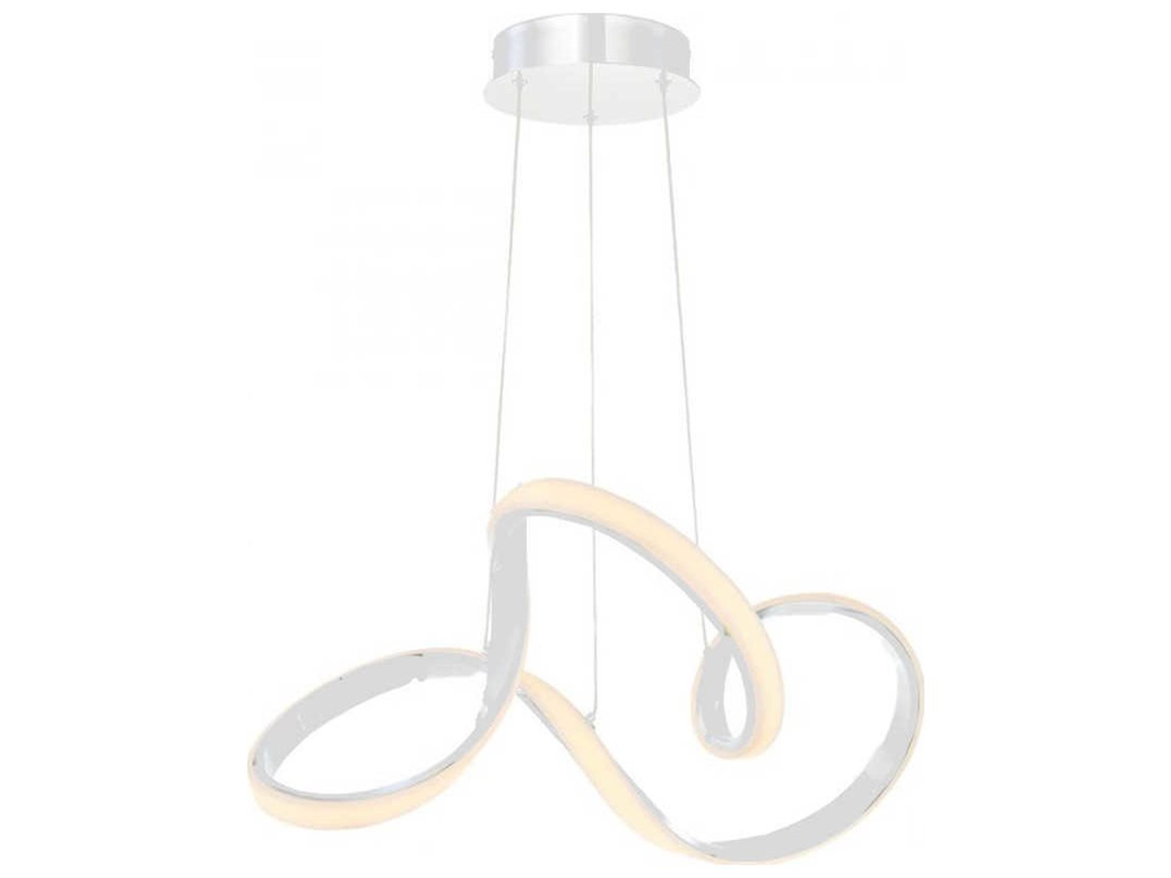 Vornado 1-Light White LED Geometric Pendant