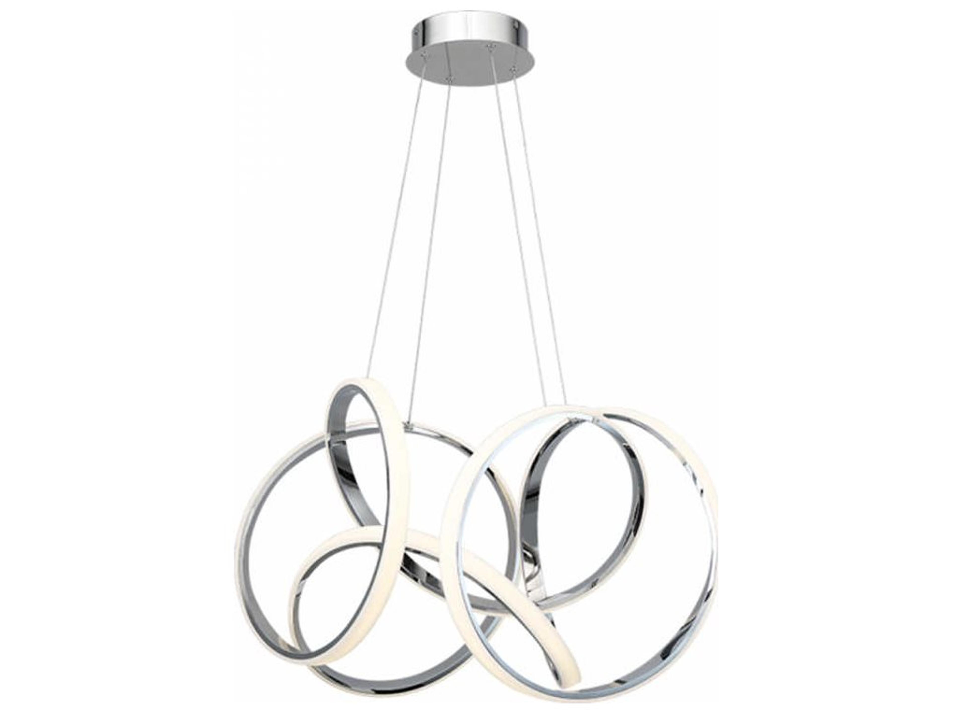 Vornado 1-Light Chrome LED Geometric Pendant