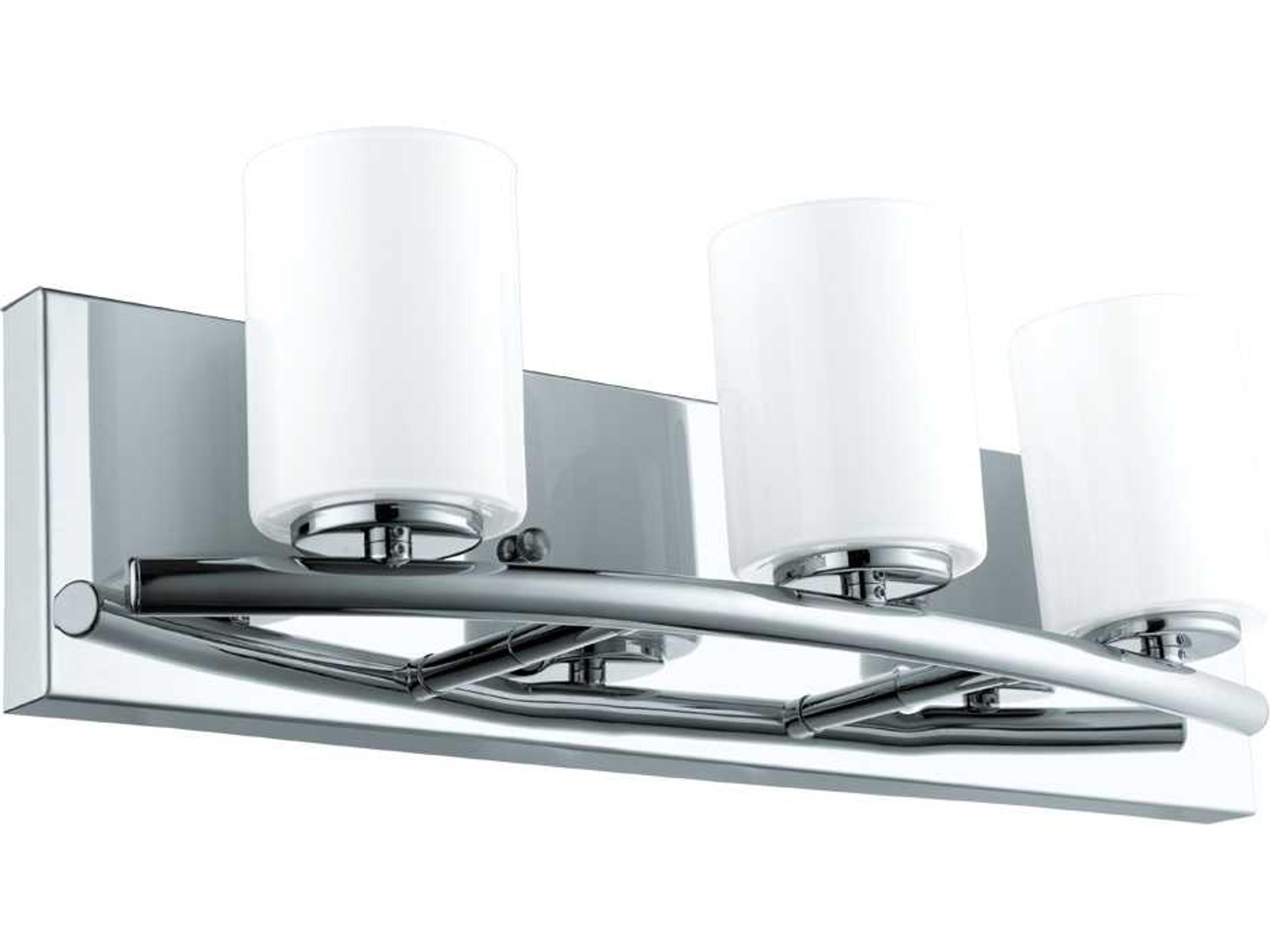 Abete 3-Light Chrome Vanity Light