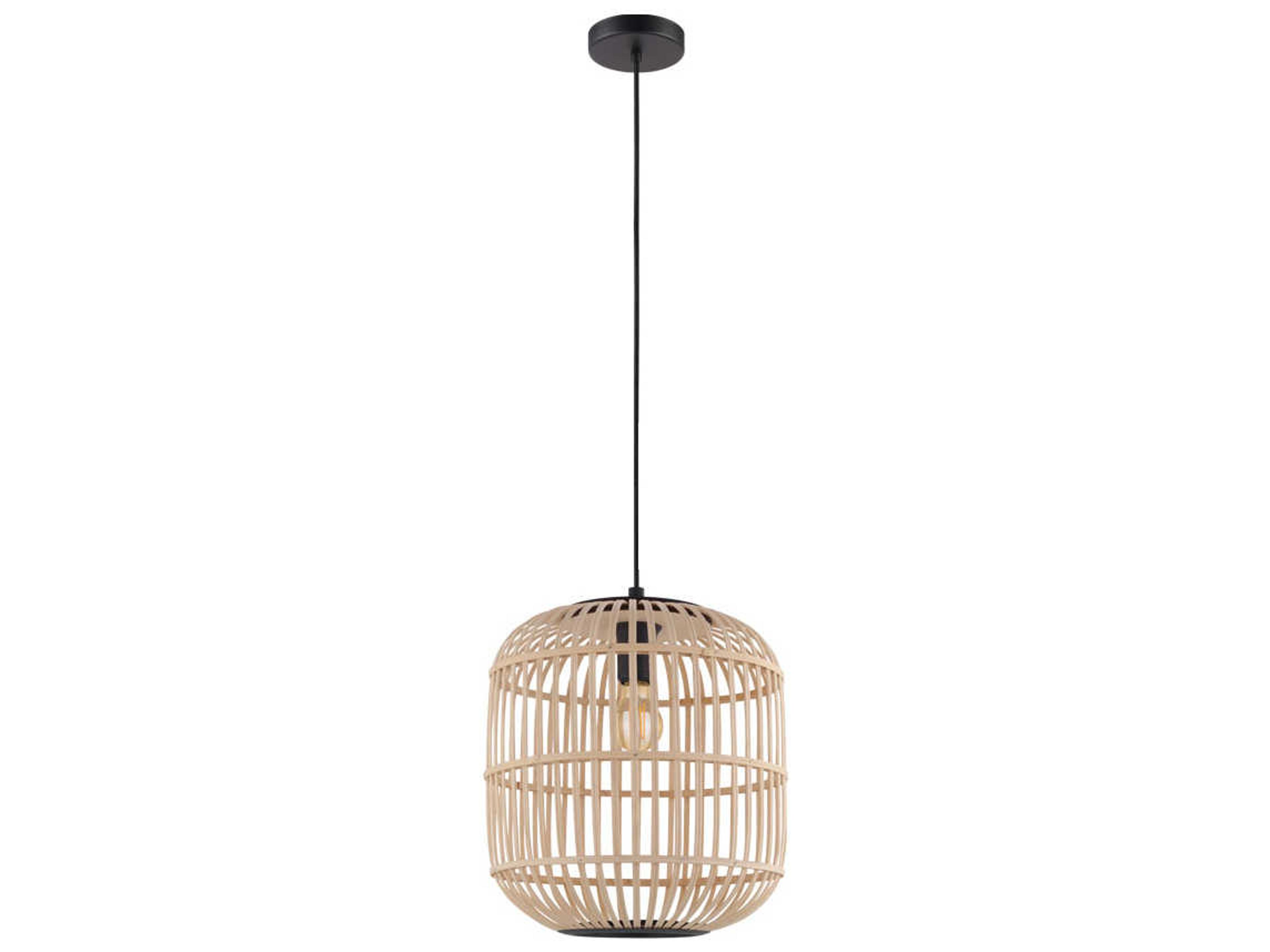 Bordesley 1-Light Black Pendant