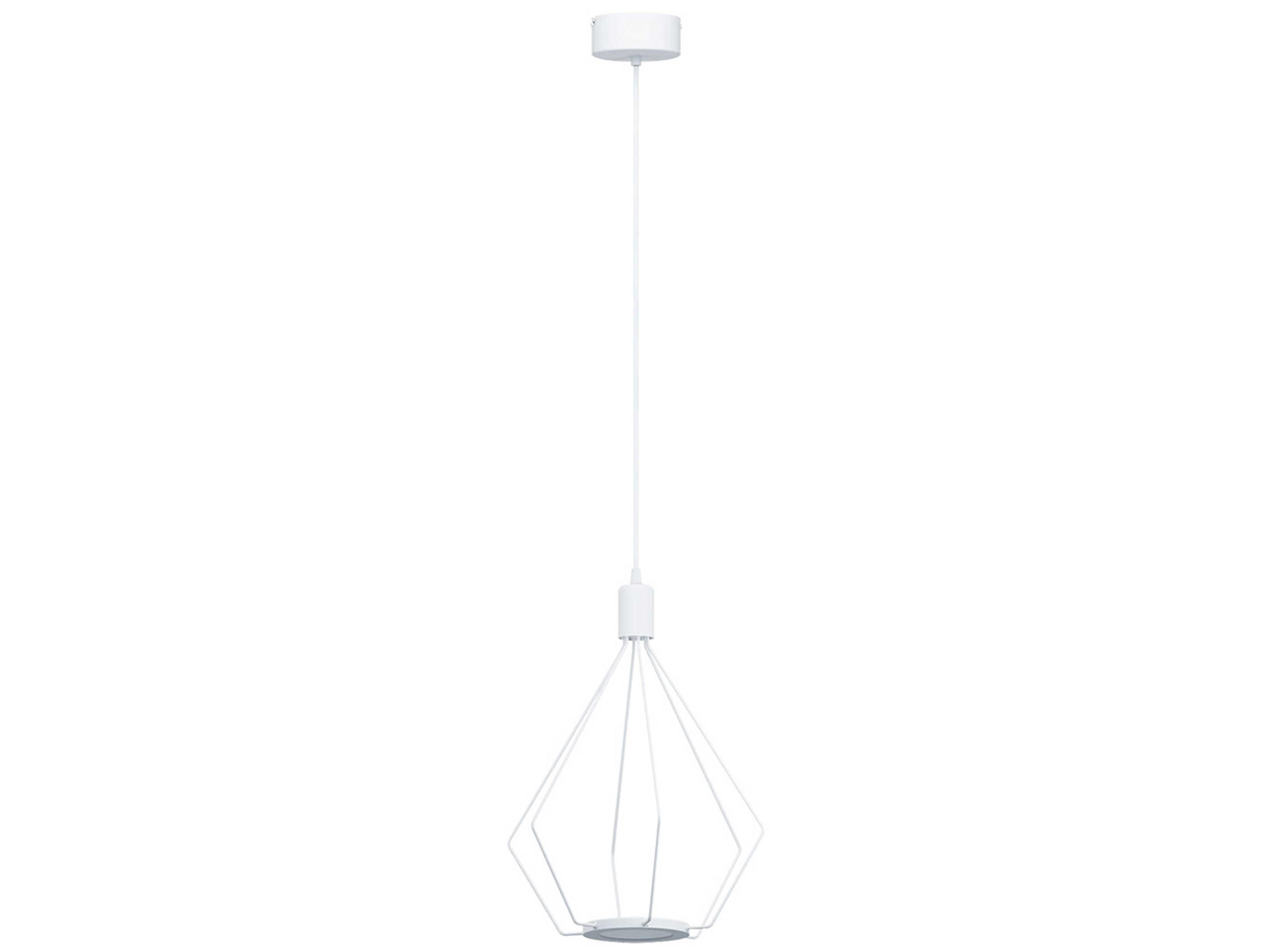 Cados 2-Light White Geometric Pendant