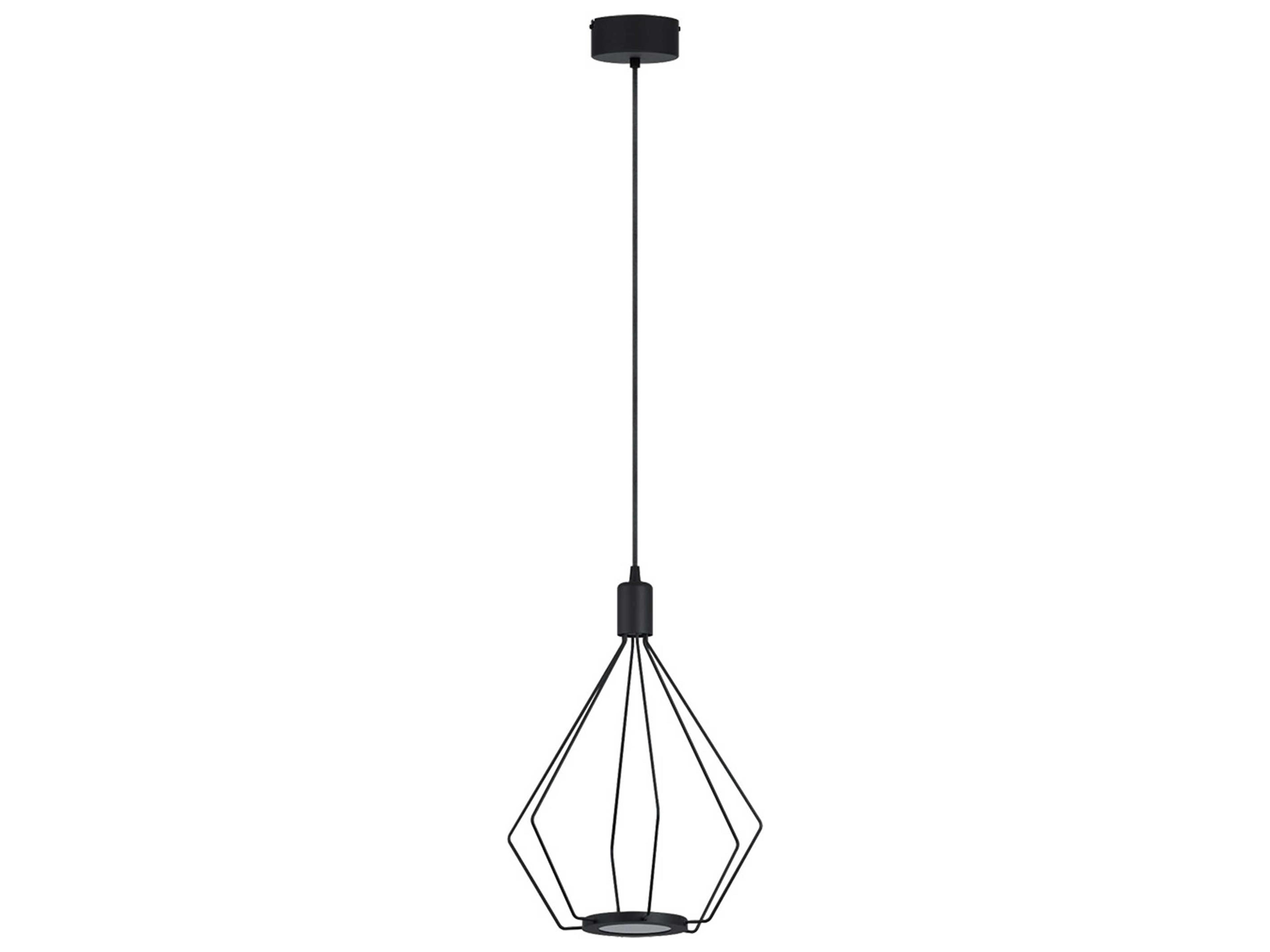 Cados 2-Light Black Geometric Pendant