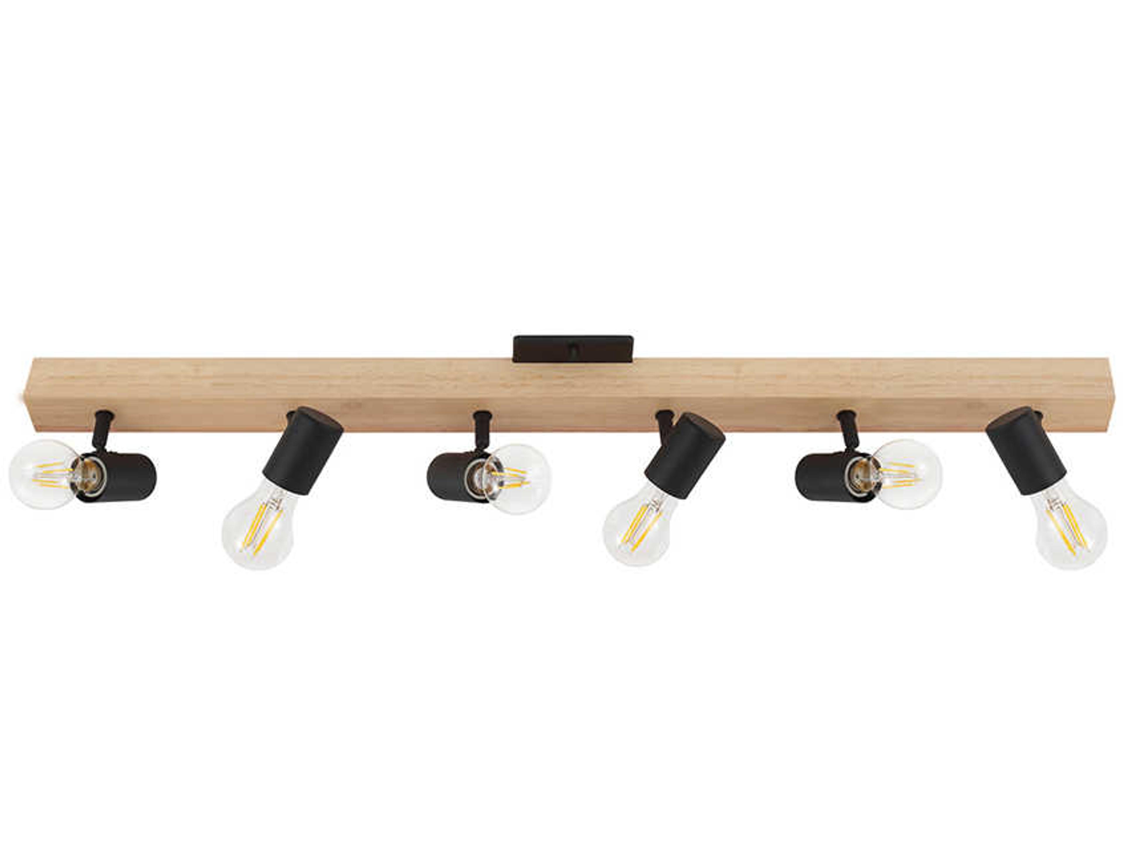 Kingswood 6-Light Brown Black Track & Rail Light