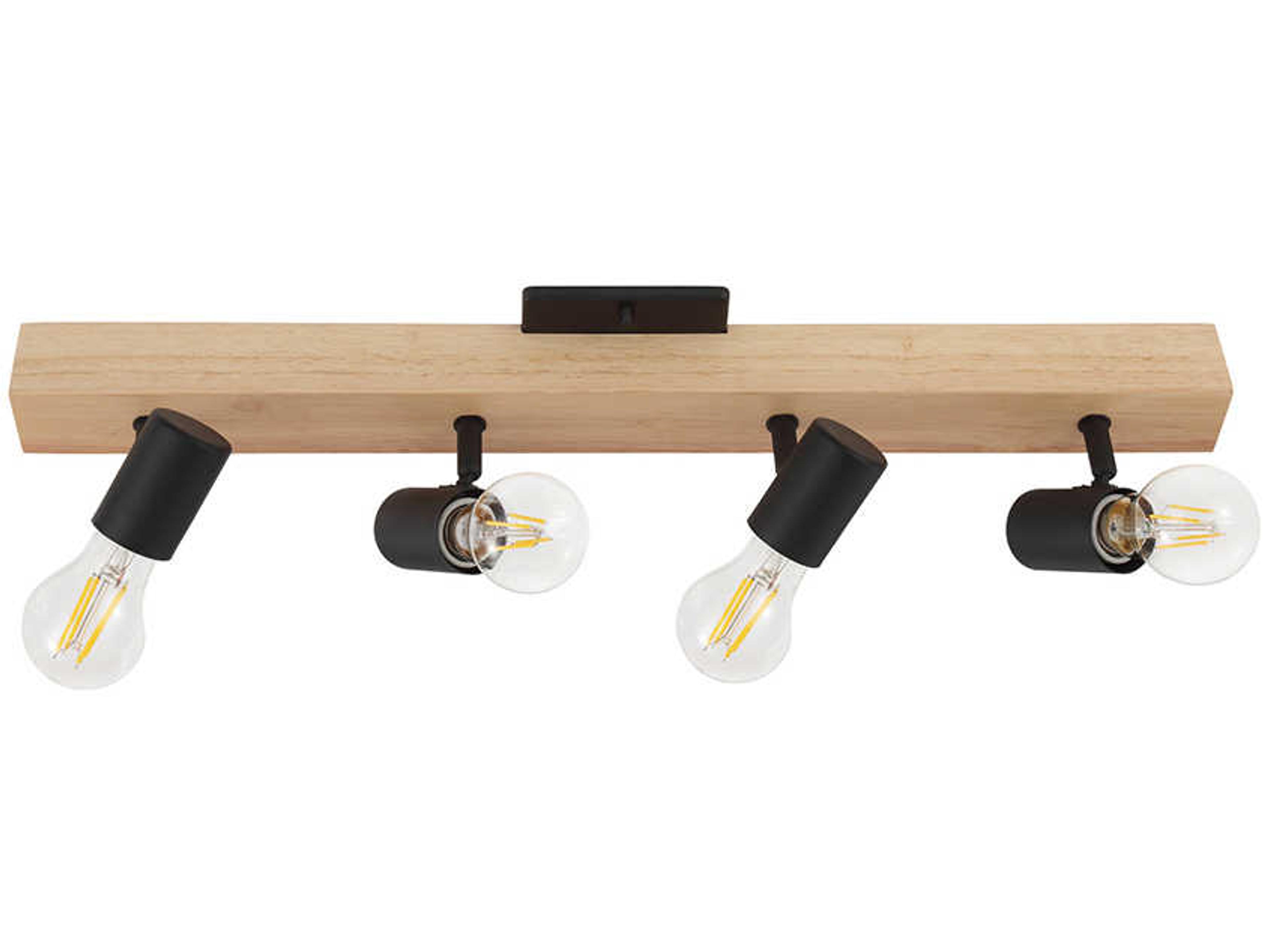 Kingswood 4-Light Brown Black Track & Rail Light