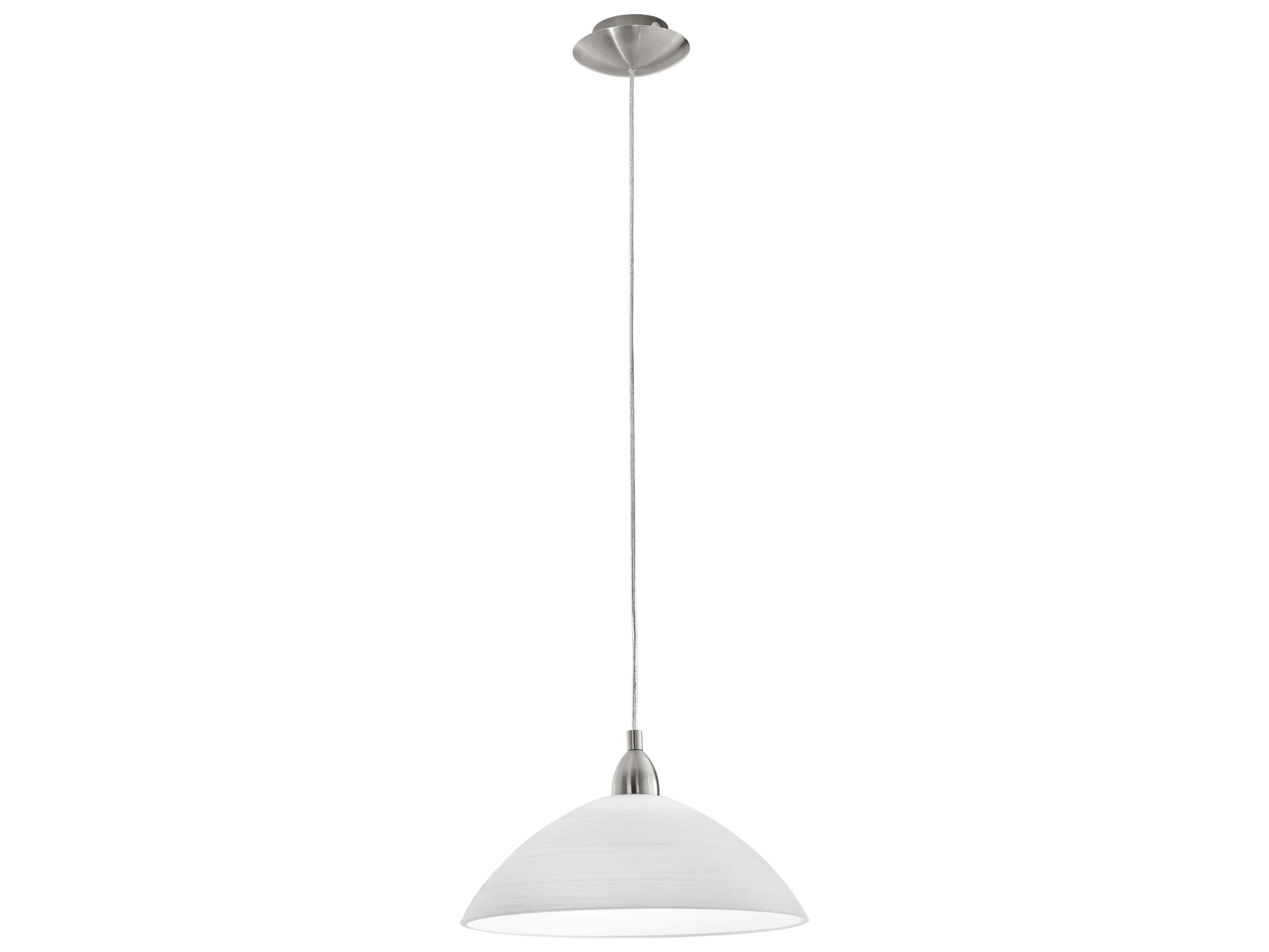 Eglo Lord 1-Light Matte Nickel Dome Pendant