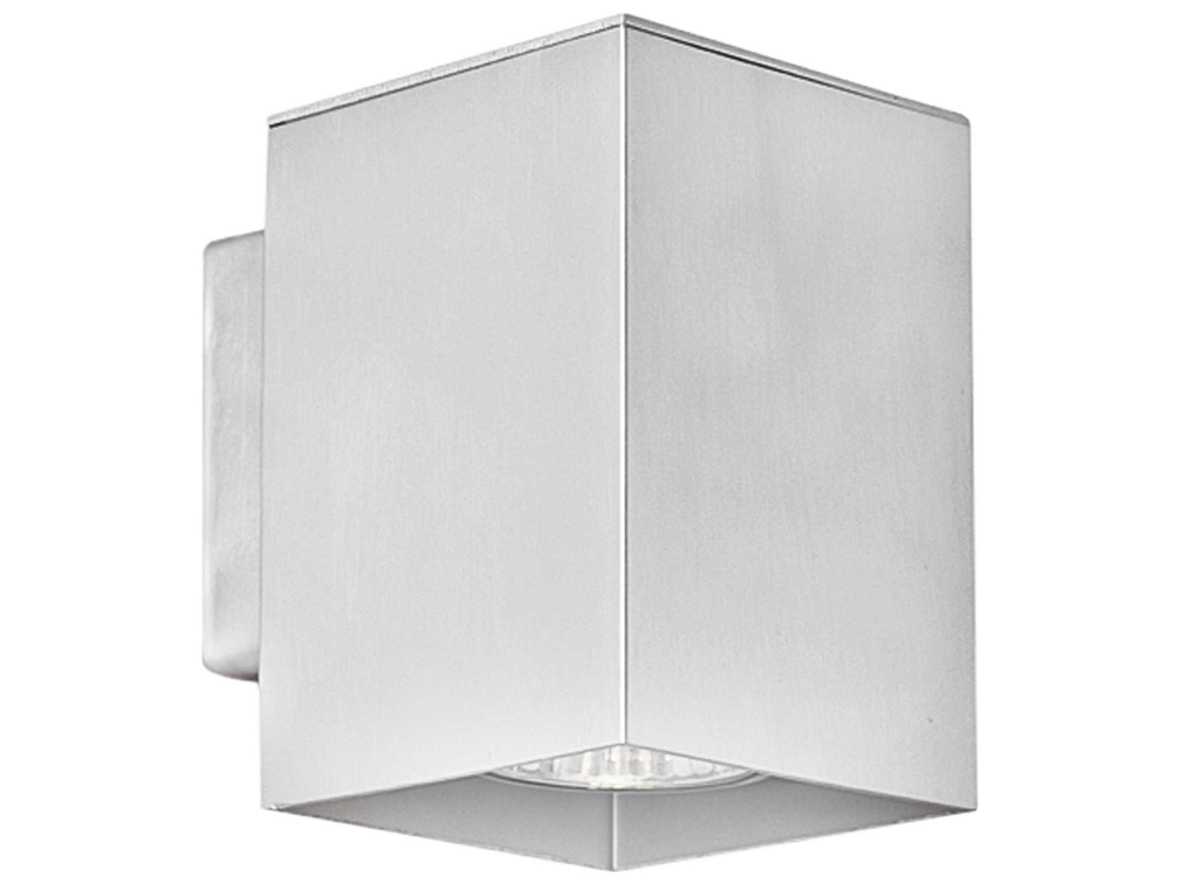 Madras 1-Light Aluminum Silver Wall Sconce
