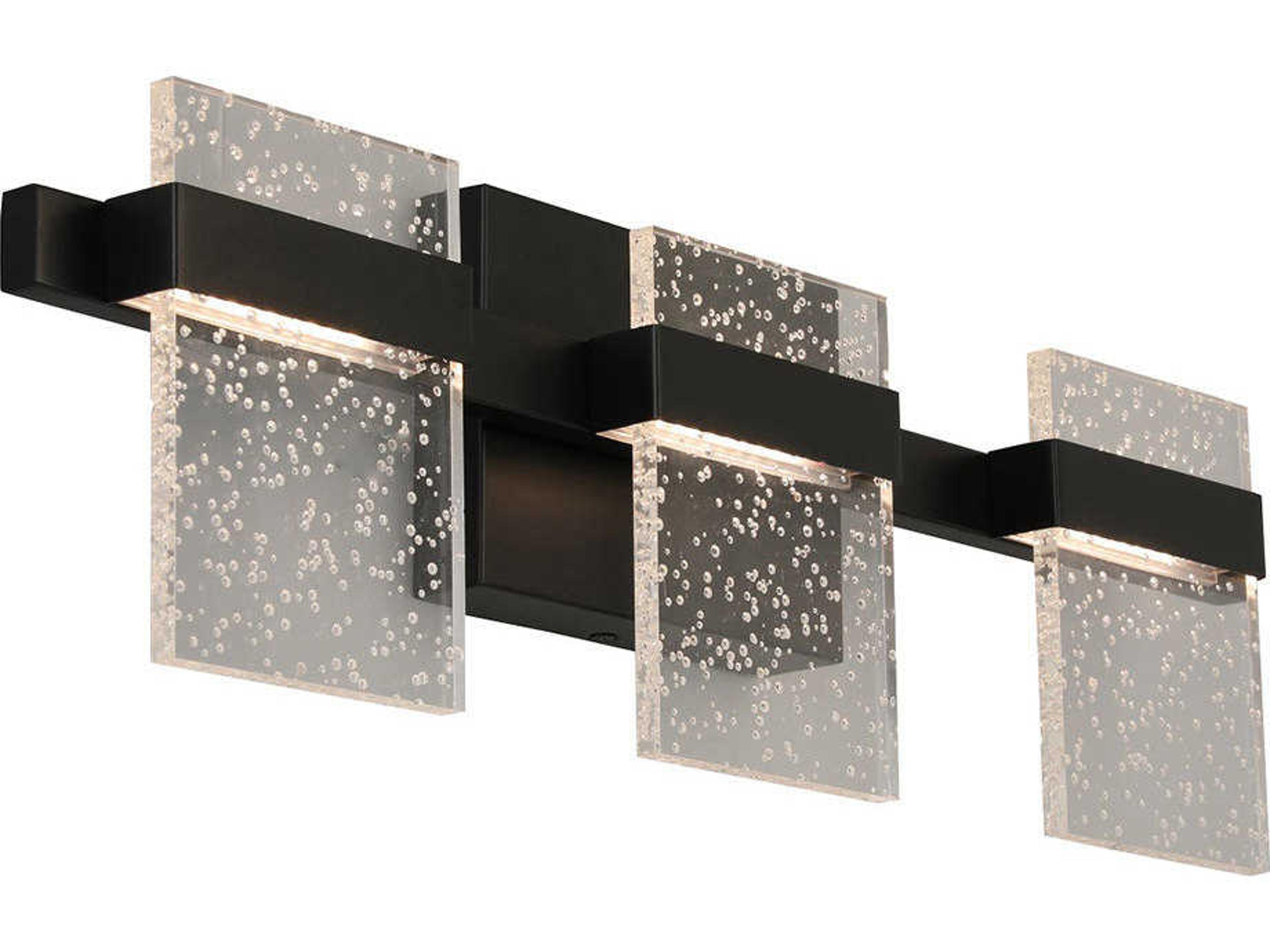 Madrona 3-Light Black Vanity Light