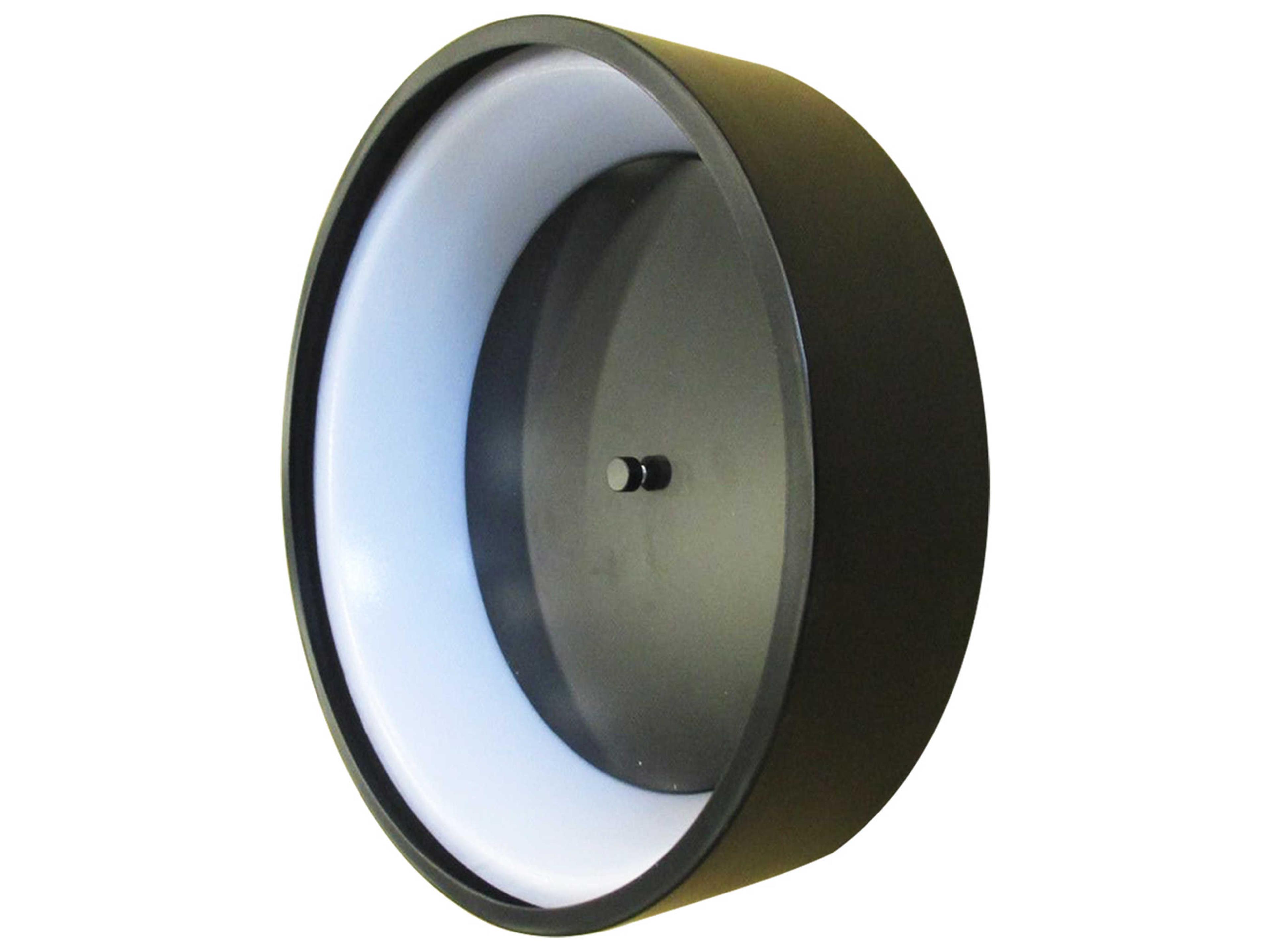 Eglo Marghera 1-Light Black Round Flush Mount
