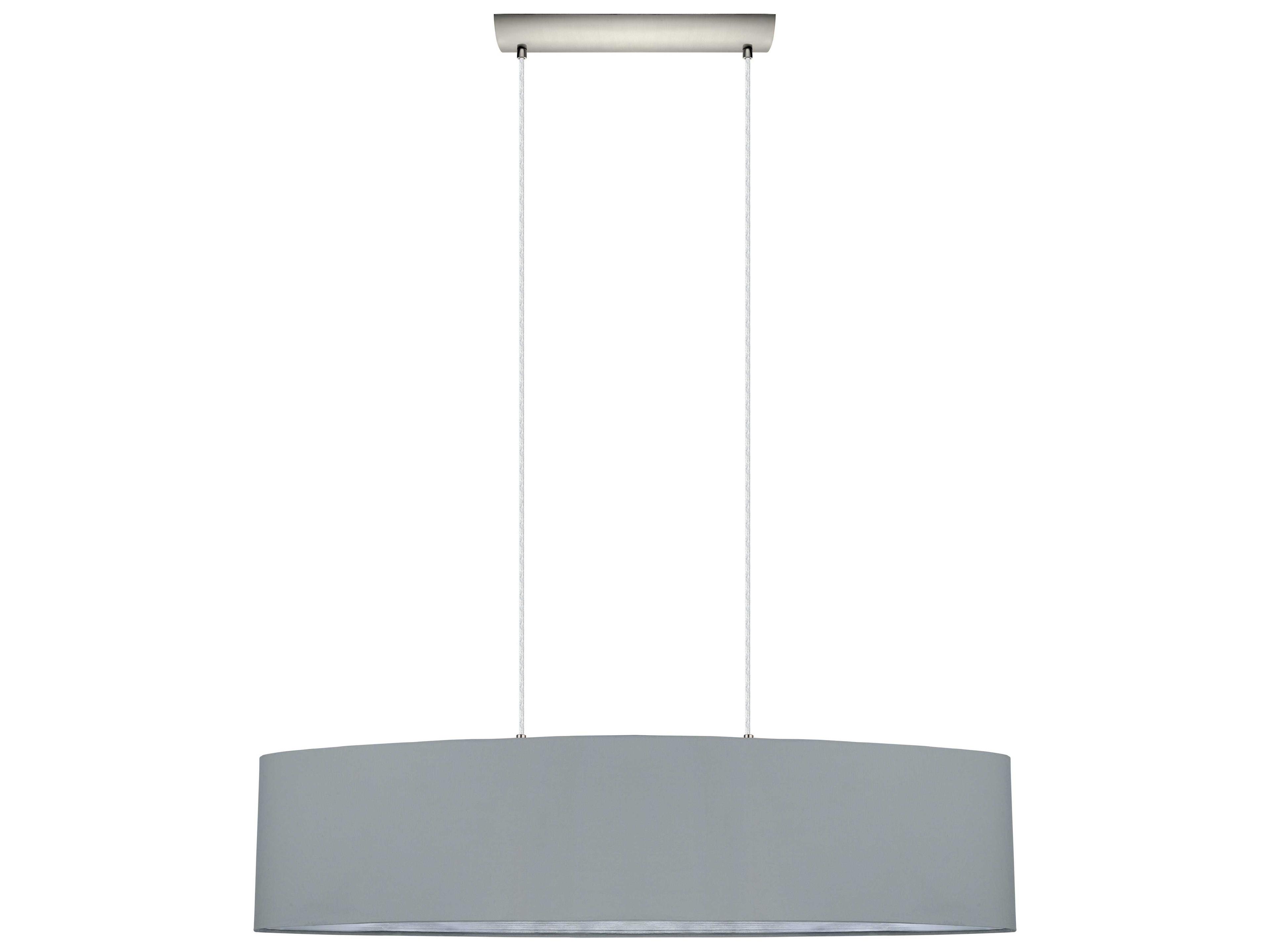 Maserlo 2-Light Satin Nickel Gray Island Pendant