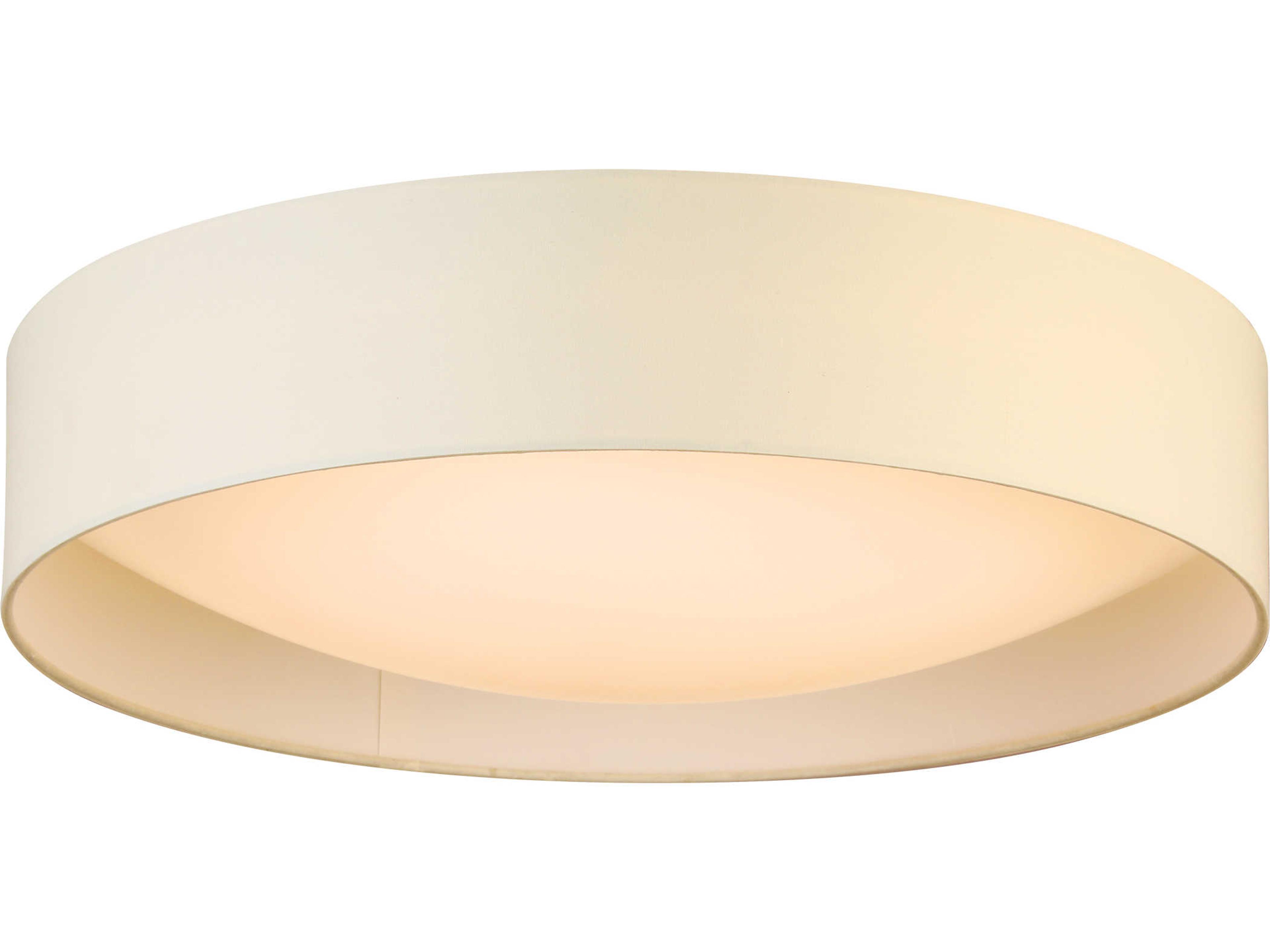 Orme 1-Light White Drum Flush Mount
