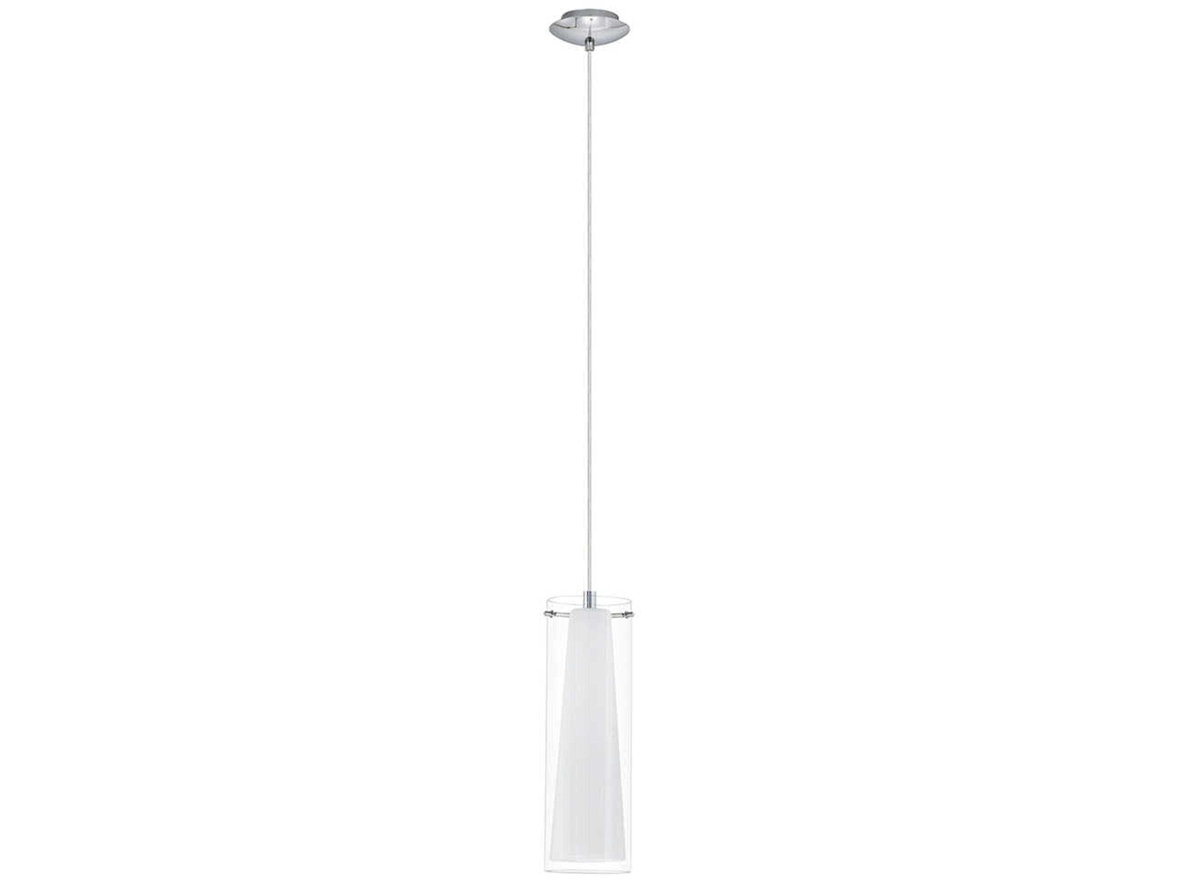 Pinto 1-Light Chrome Cylinder Mini Pendant