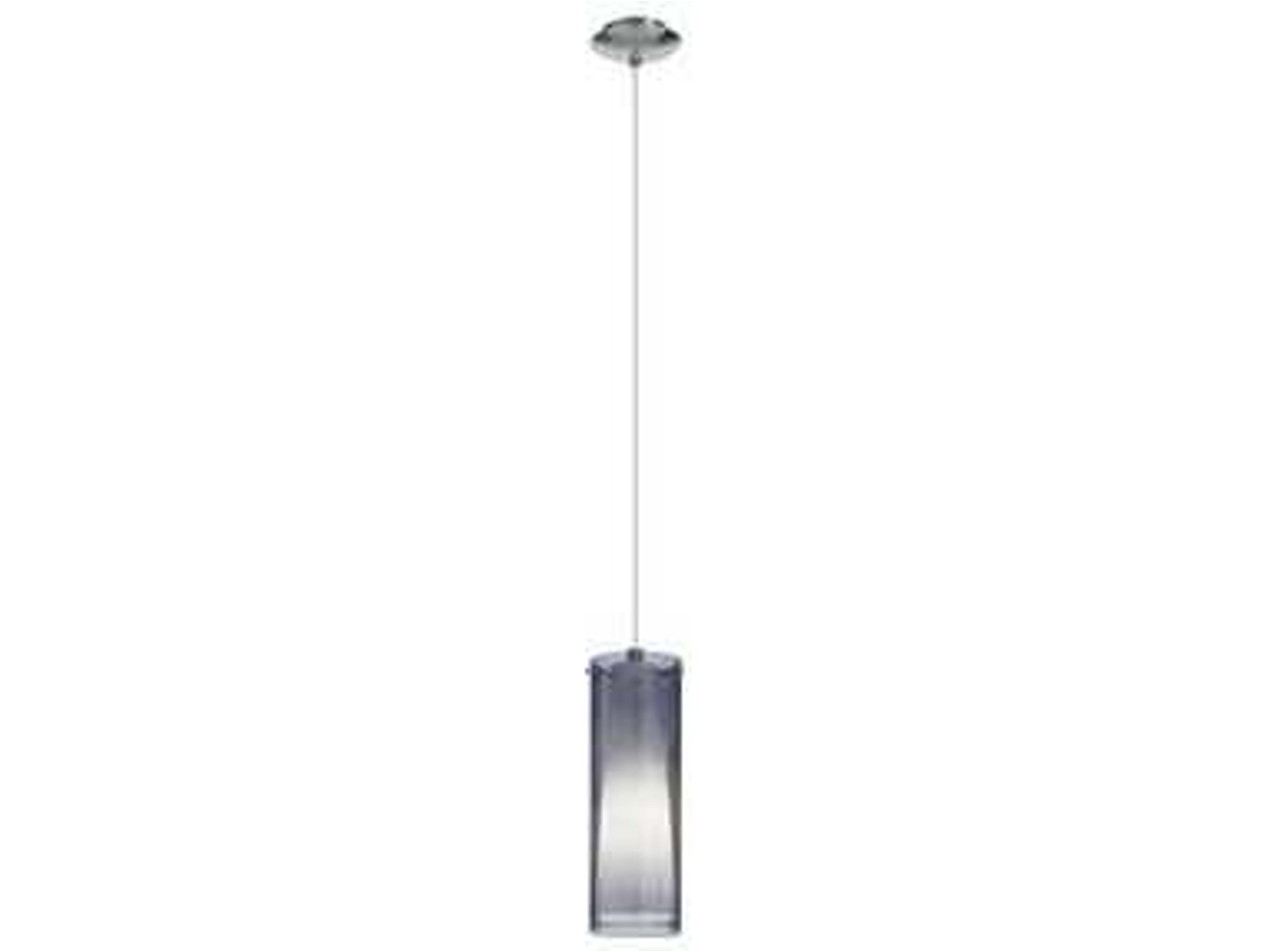 Pinto Nero 1-Light Matte Nickel Cylinder Mini Pendant
