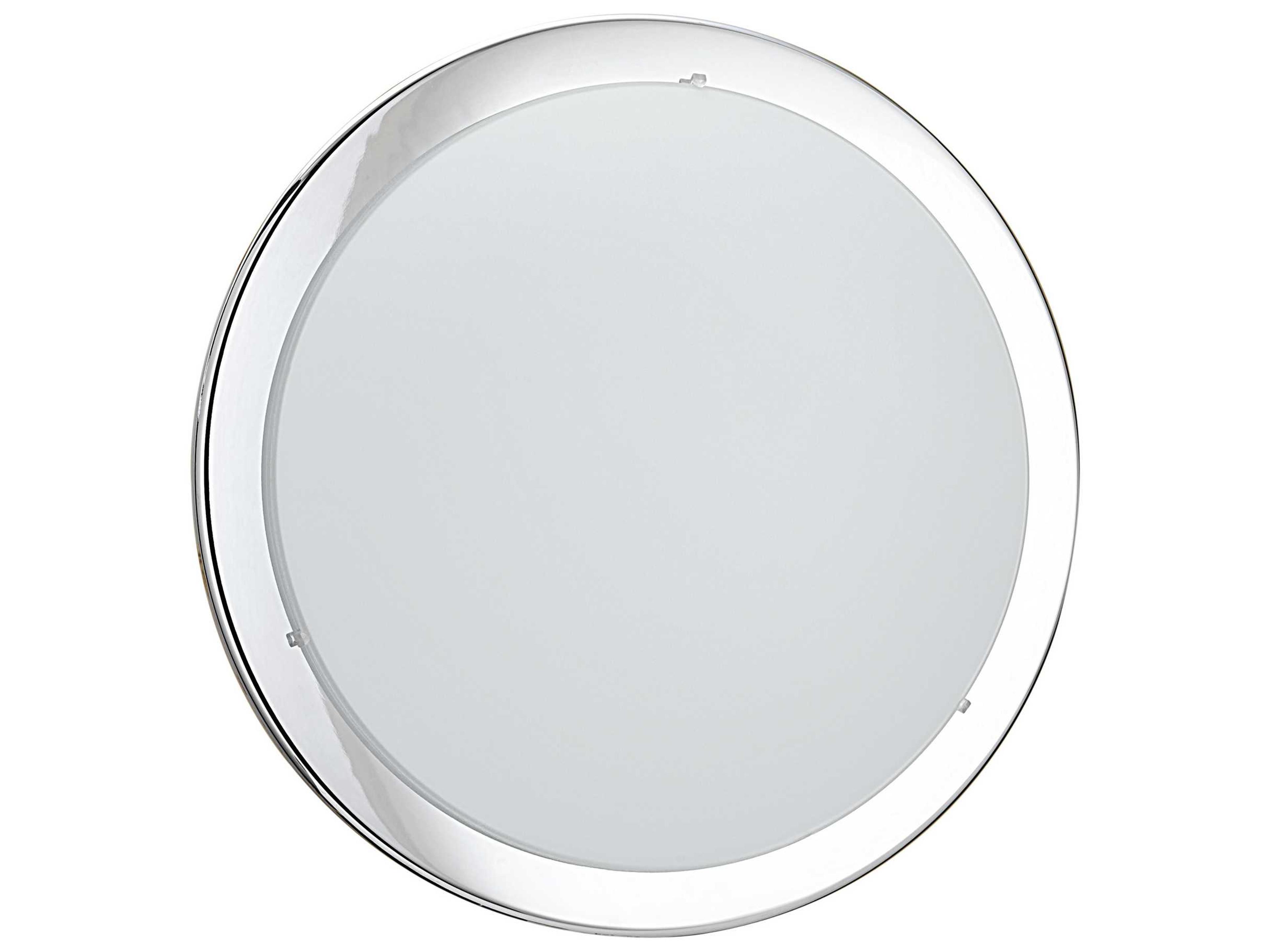 Planet 2-Light Chrome Round Flush Mount