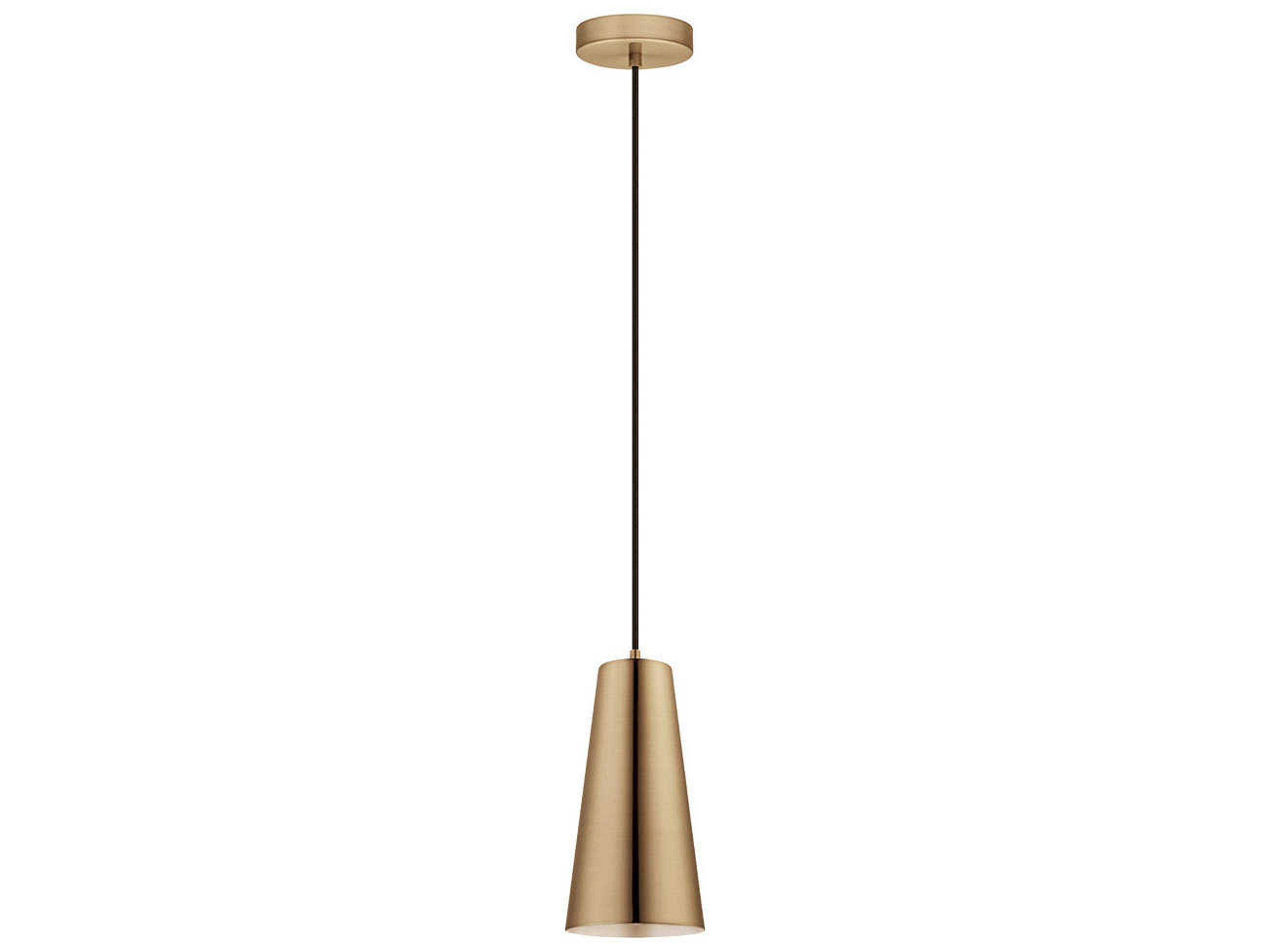 Pratella 1-Light Brushed Gold Mini Pendant