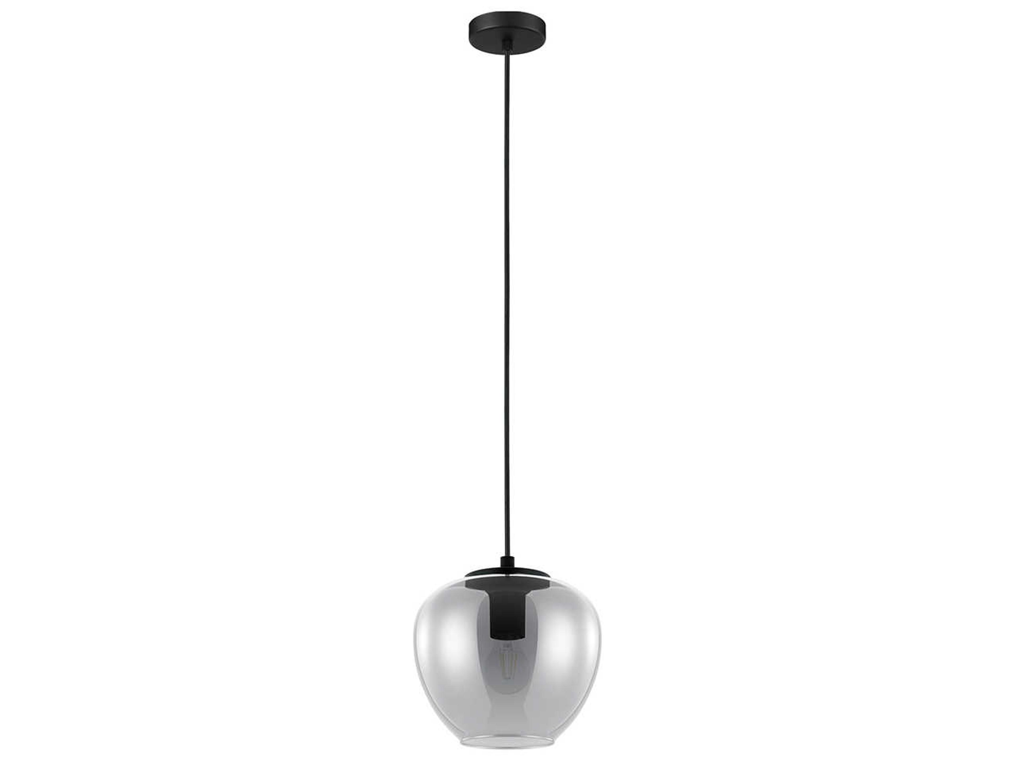Eglo Priorat 1-Light Black Round Mini Pendant