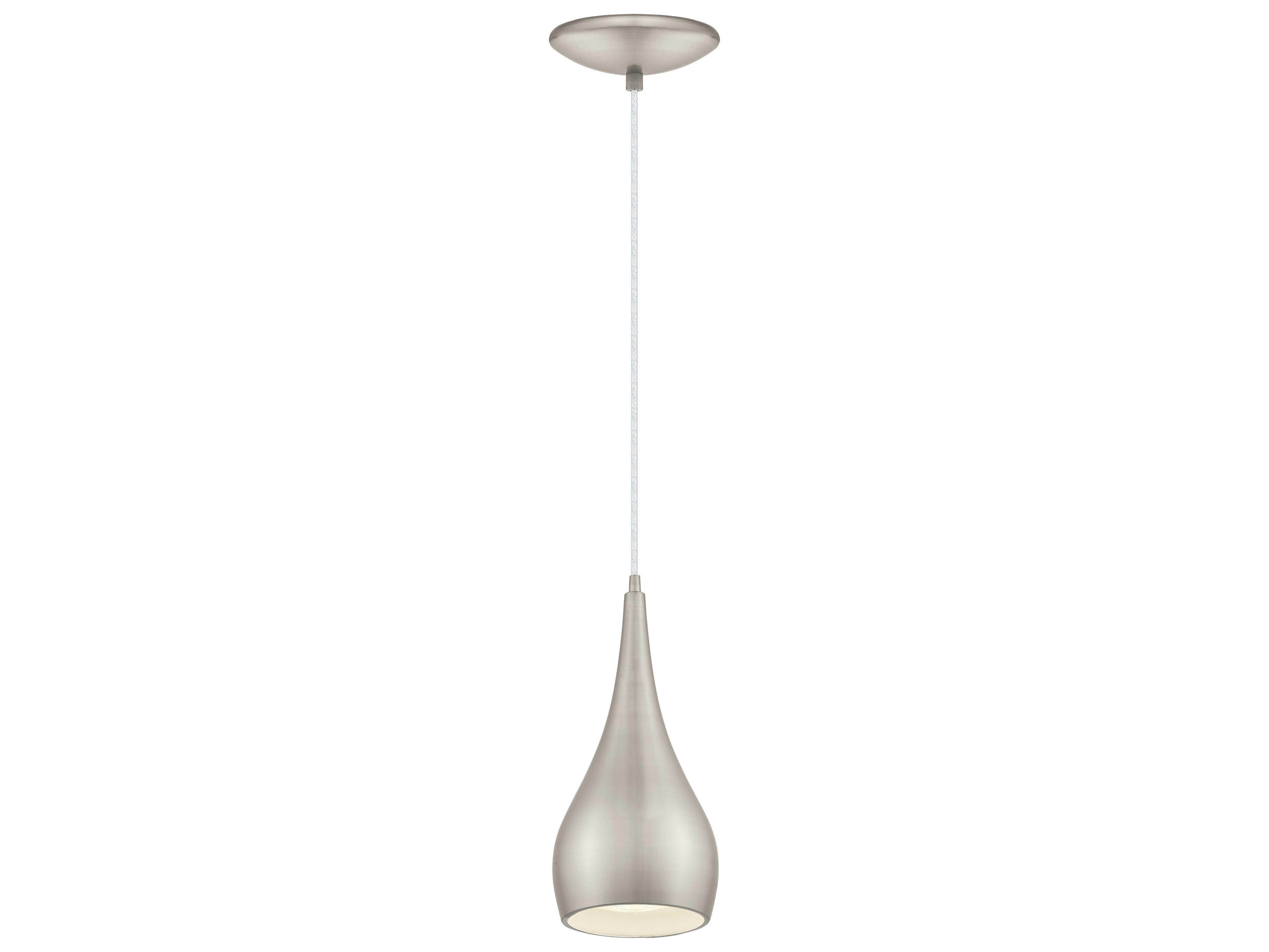 Reale 1-Light Matte Nickel Mini Pendant