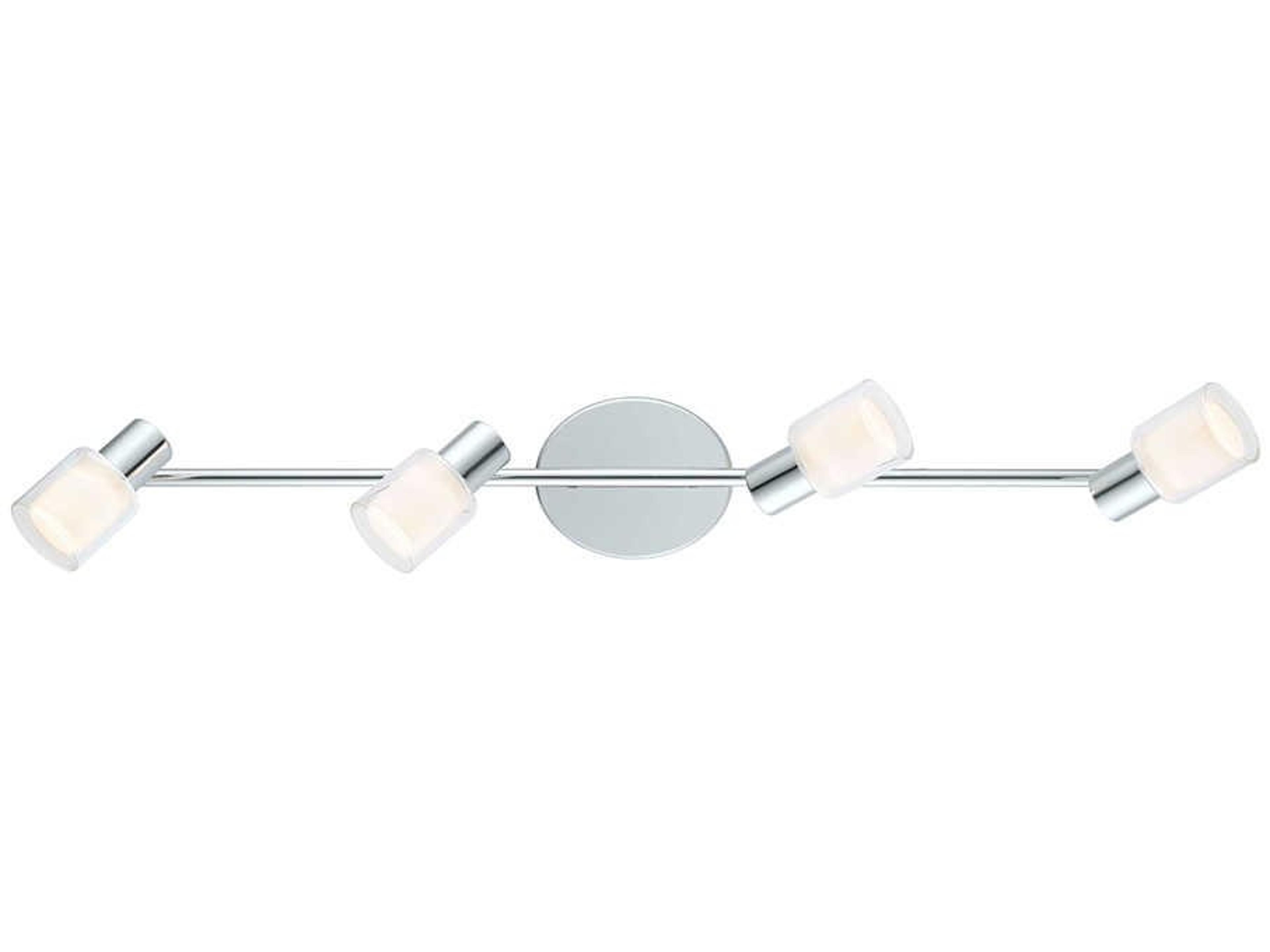 Salti 4-Light Chrome Bell Track & Rail Light