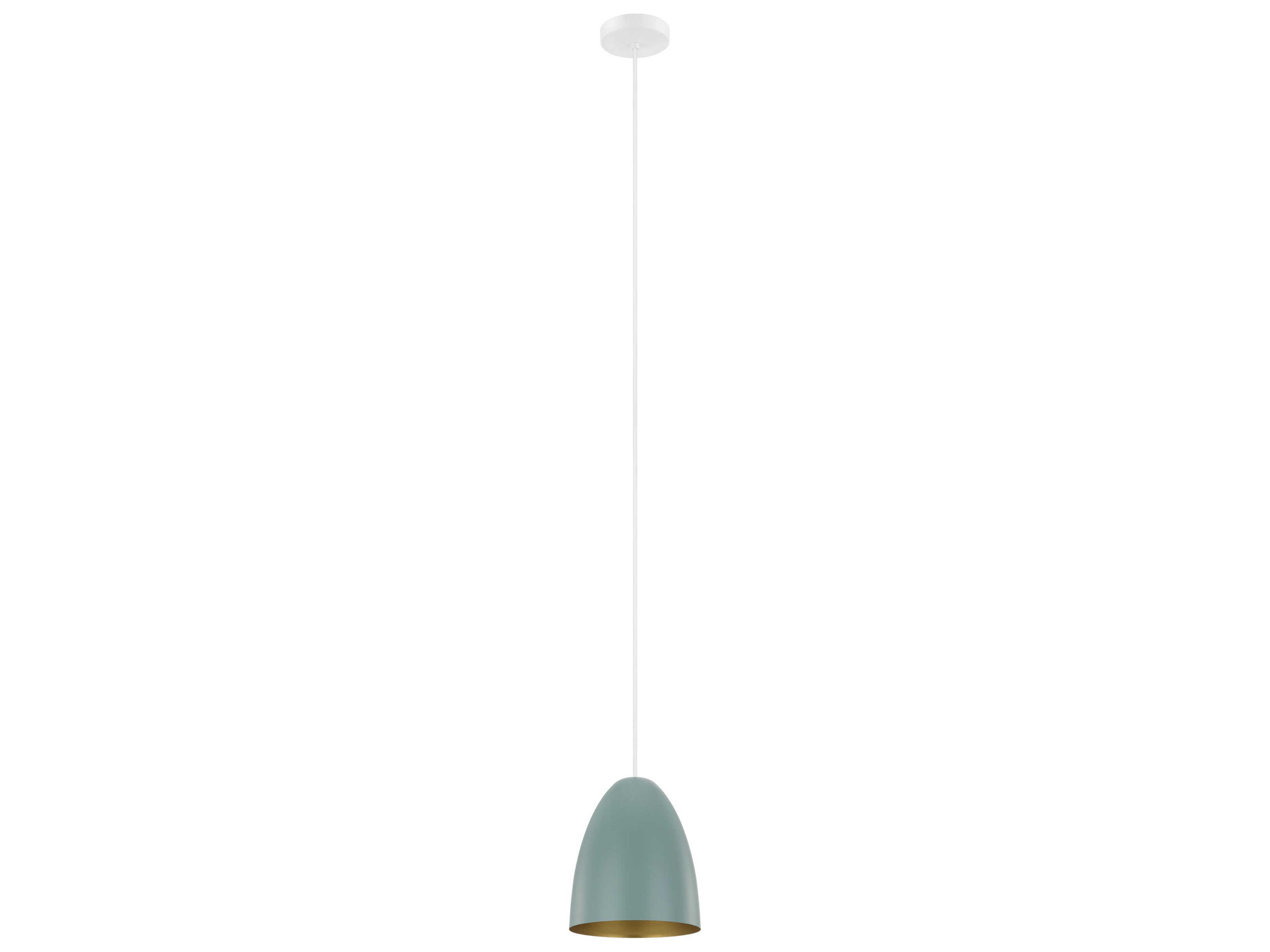 Sarabia 1-Light White Green Mini Pendant