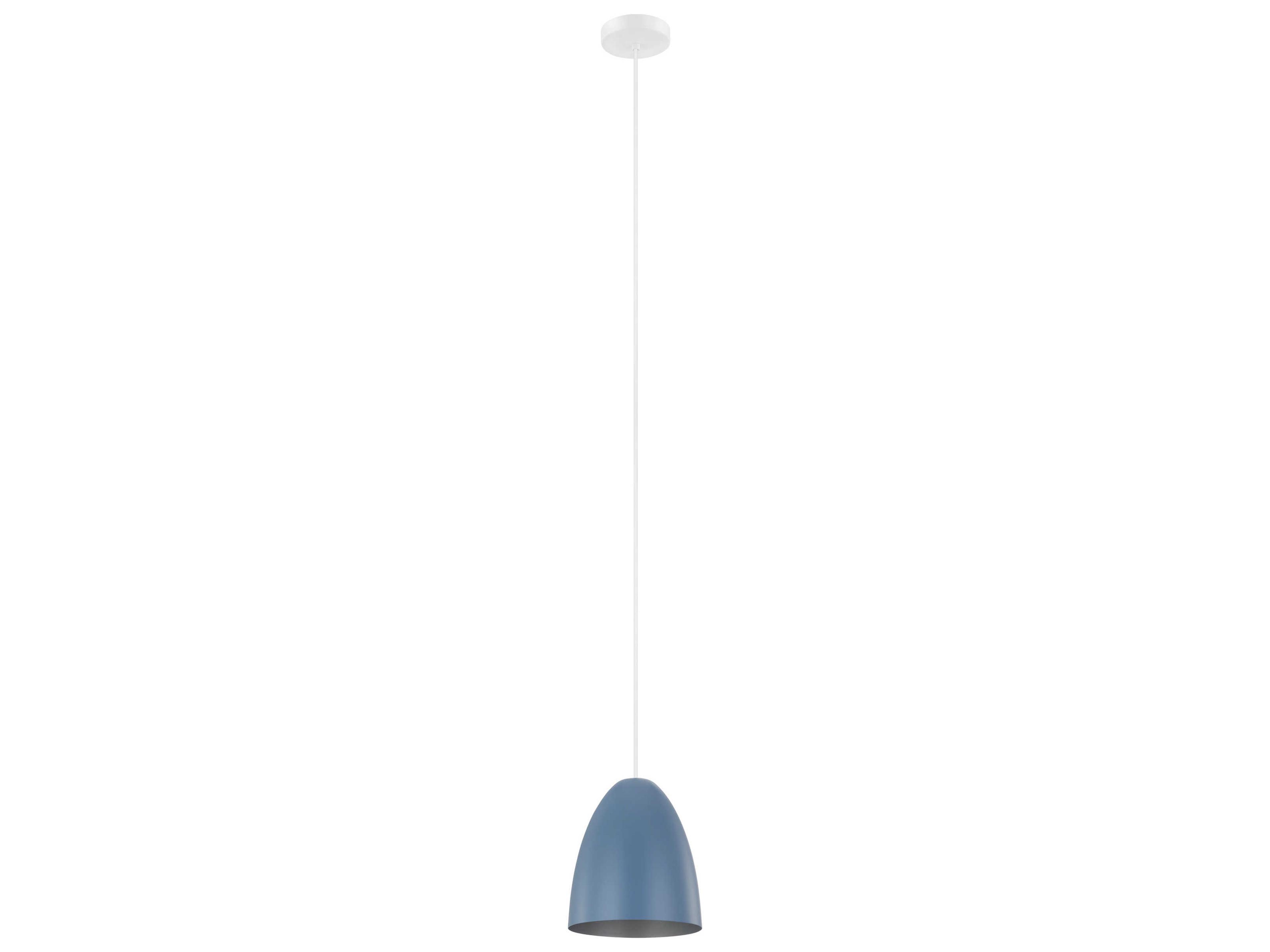 Sarabia 1-Light Pastel Dark Blue Silver Mini Pendant