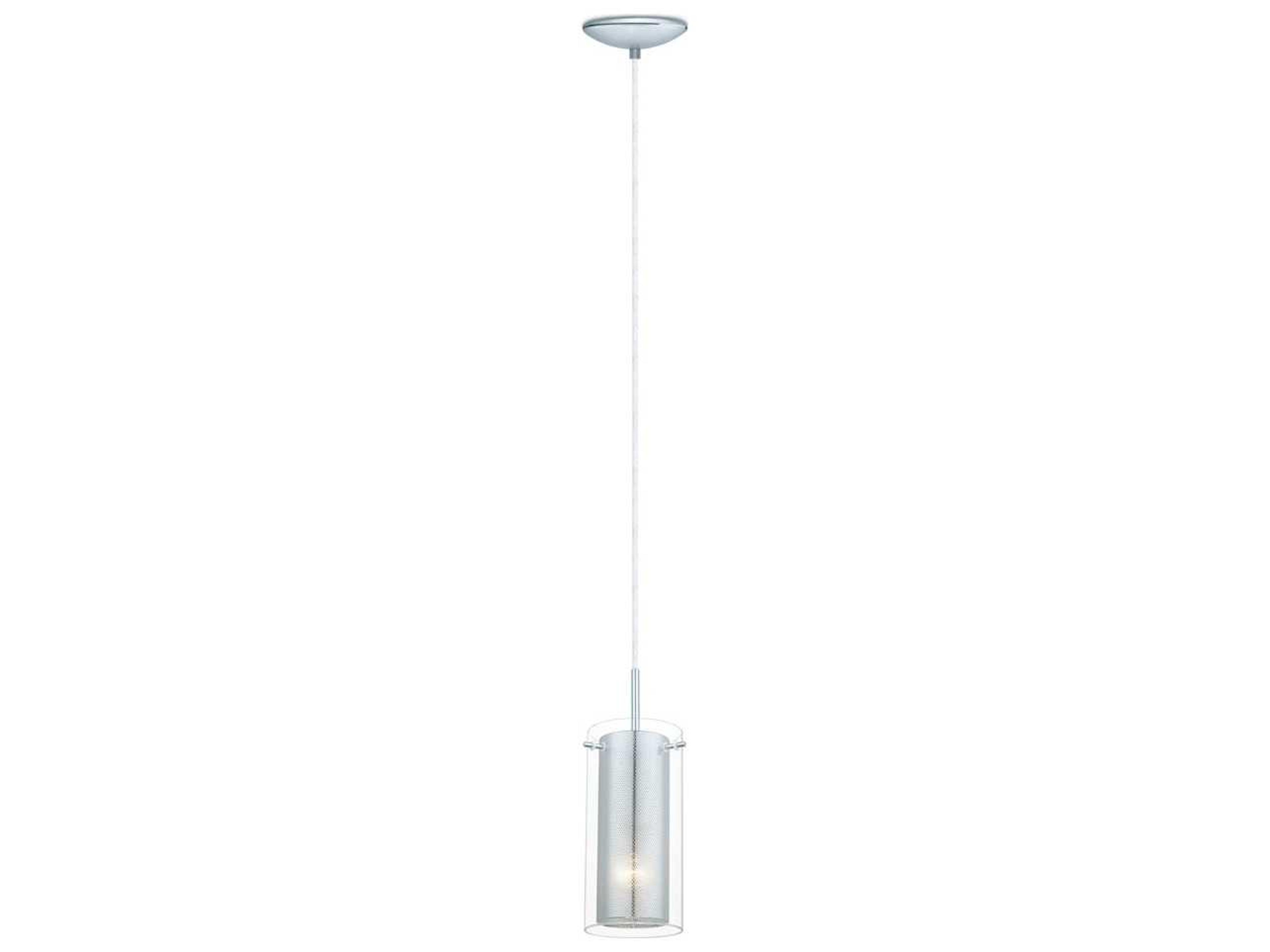 Eglo Tarolo 1-Light Chrome Cylinder Mini Pendant