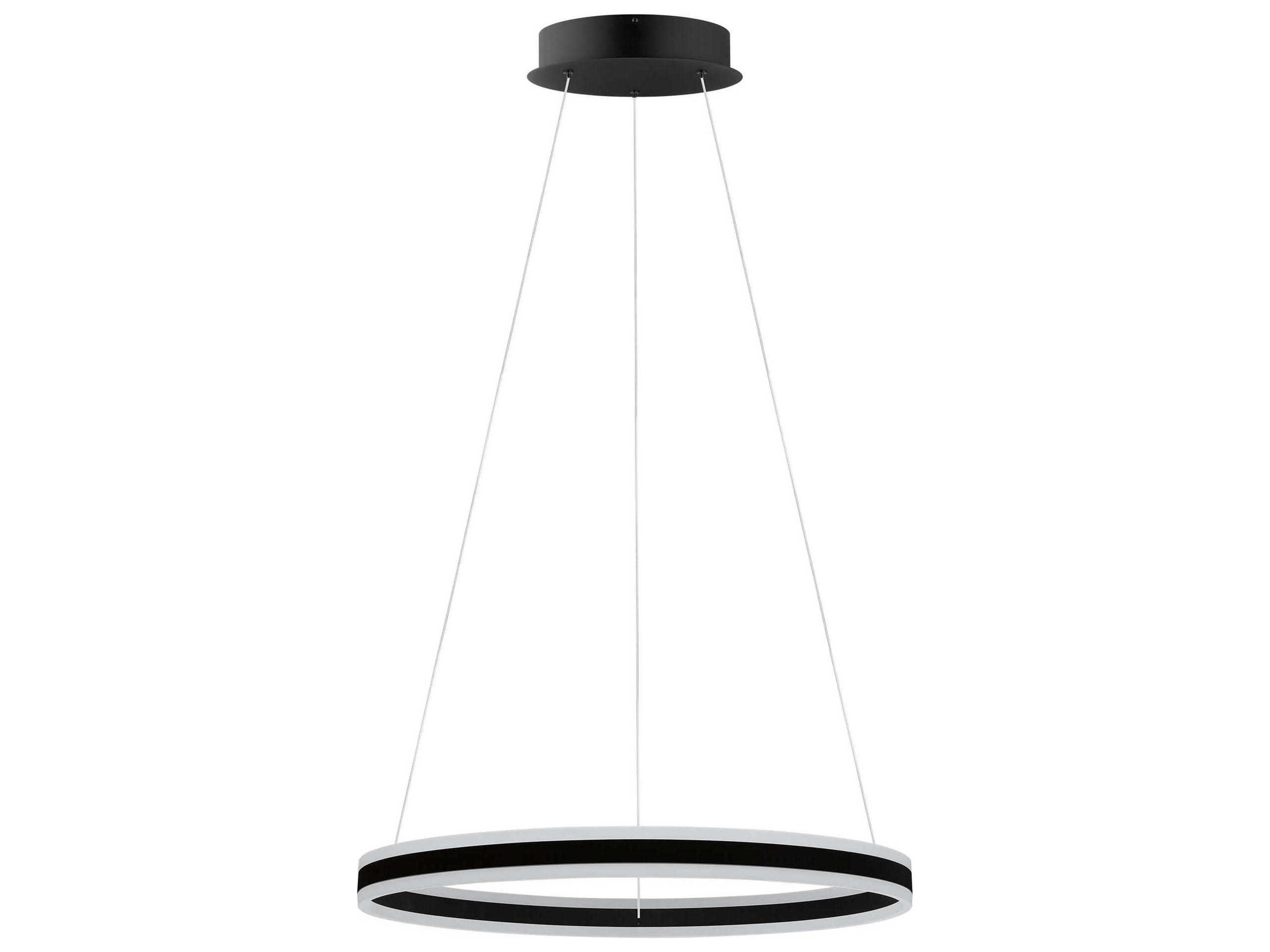 Tonarella 1-Light Black Round Pendant