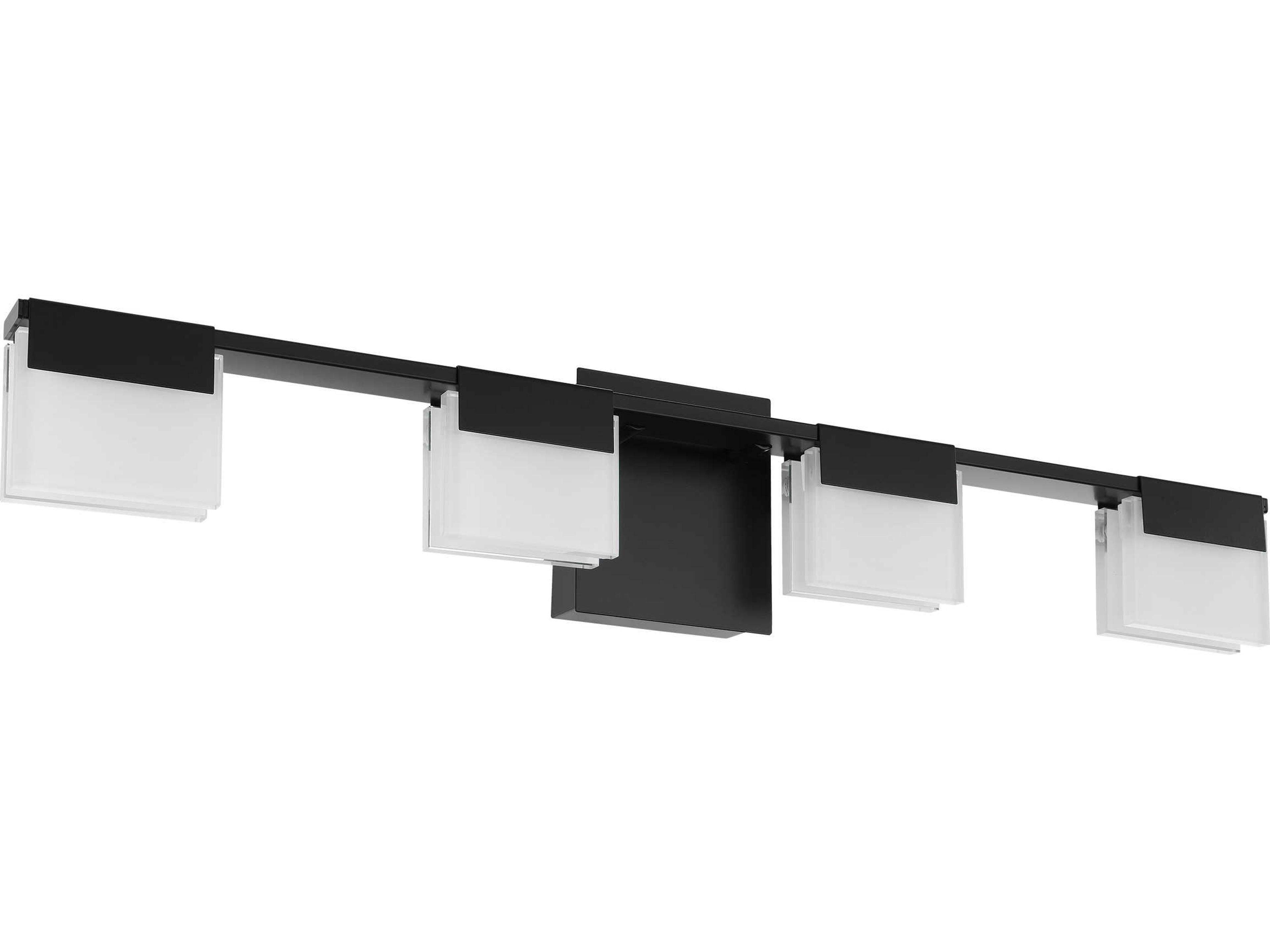 Vente 1-Light Matte Black Vanity Light