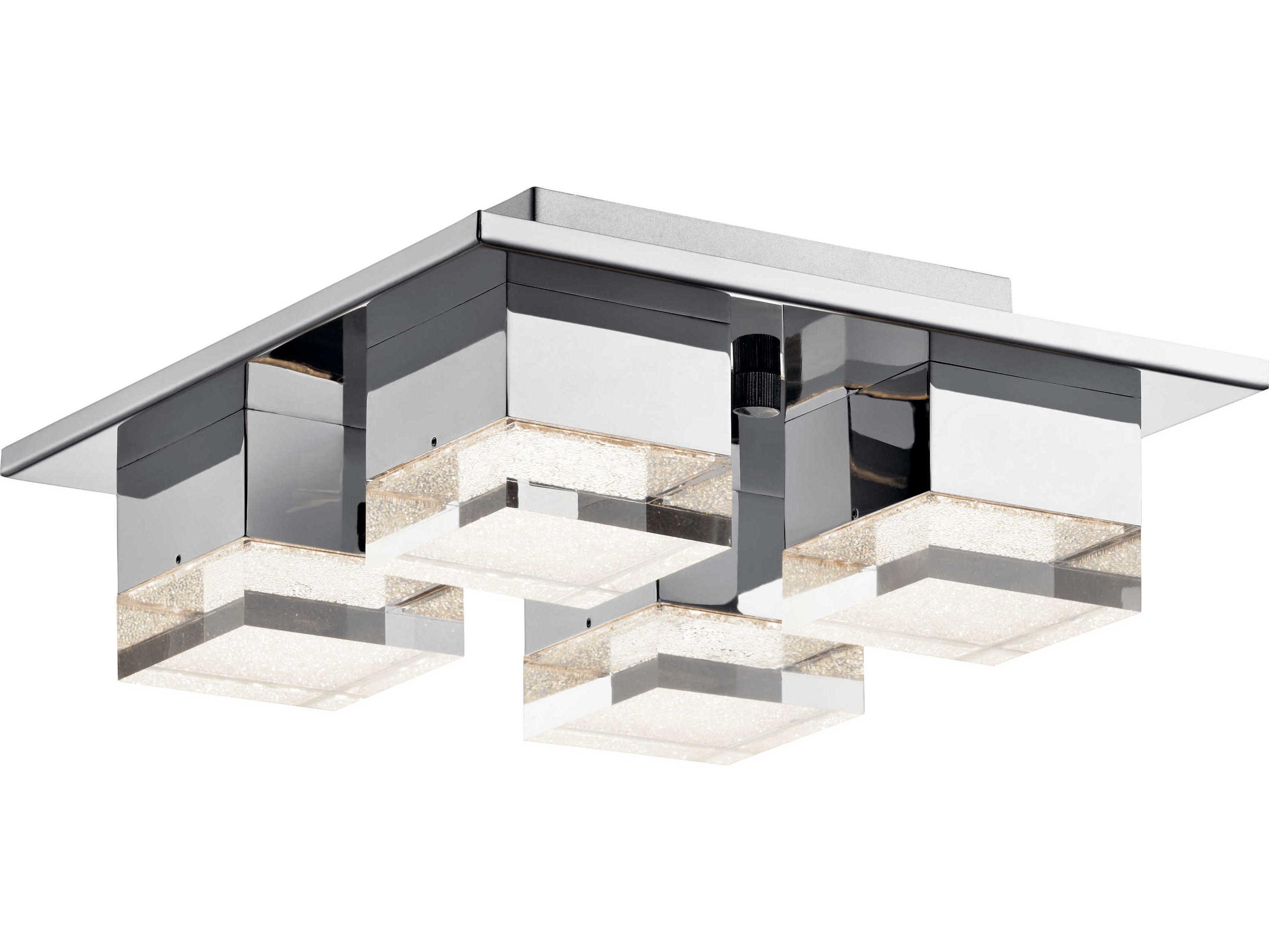 Gorve 4-Light Chrome LED Flush Mount