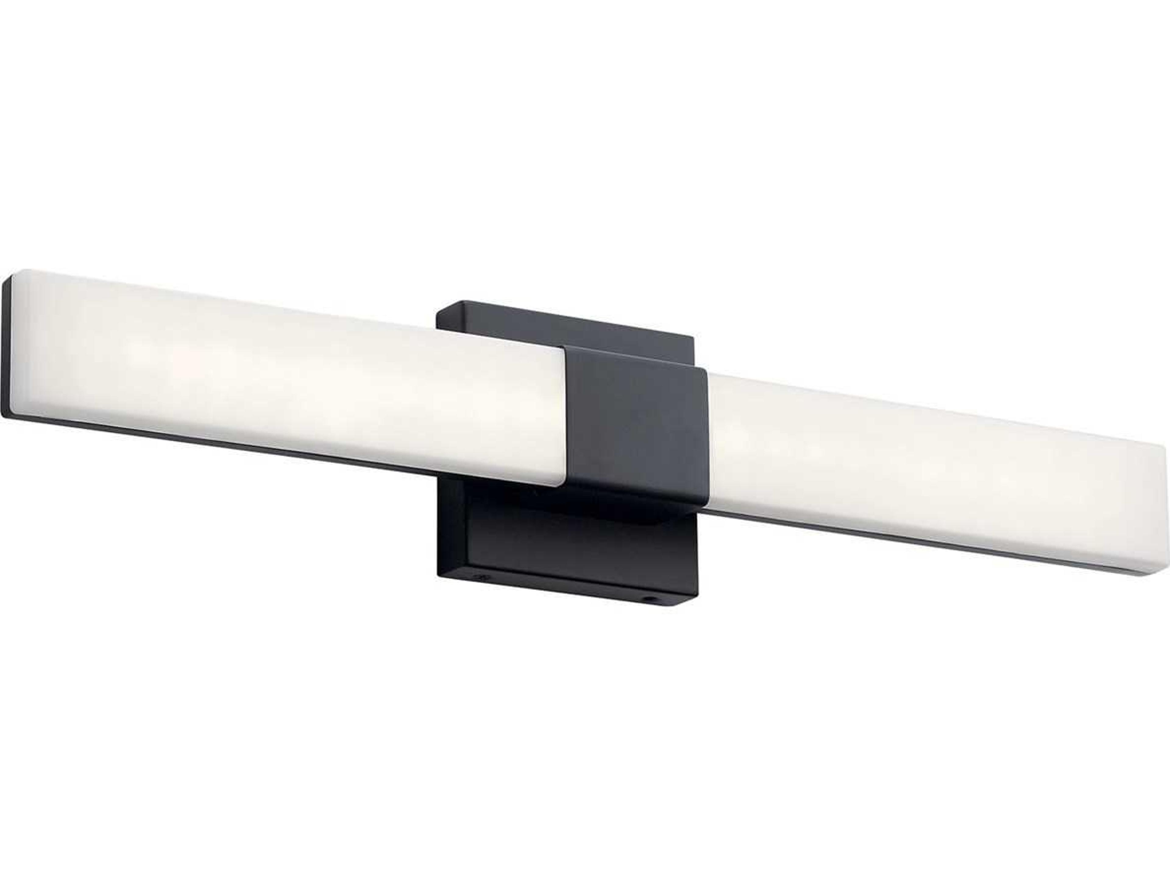 Neltev 1-Light Matte Black LED Vanity Light