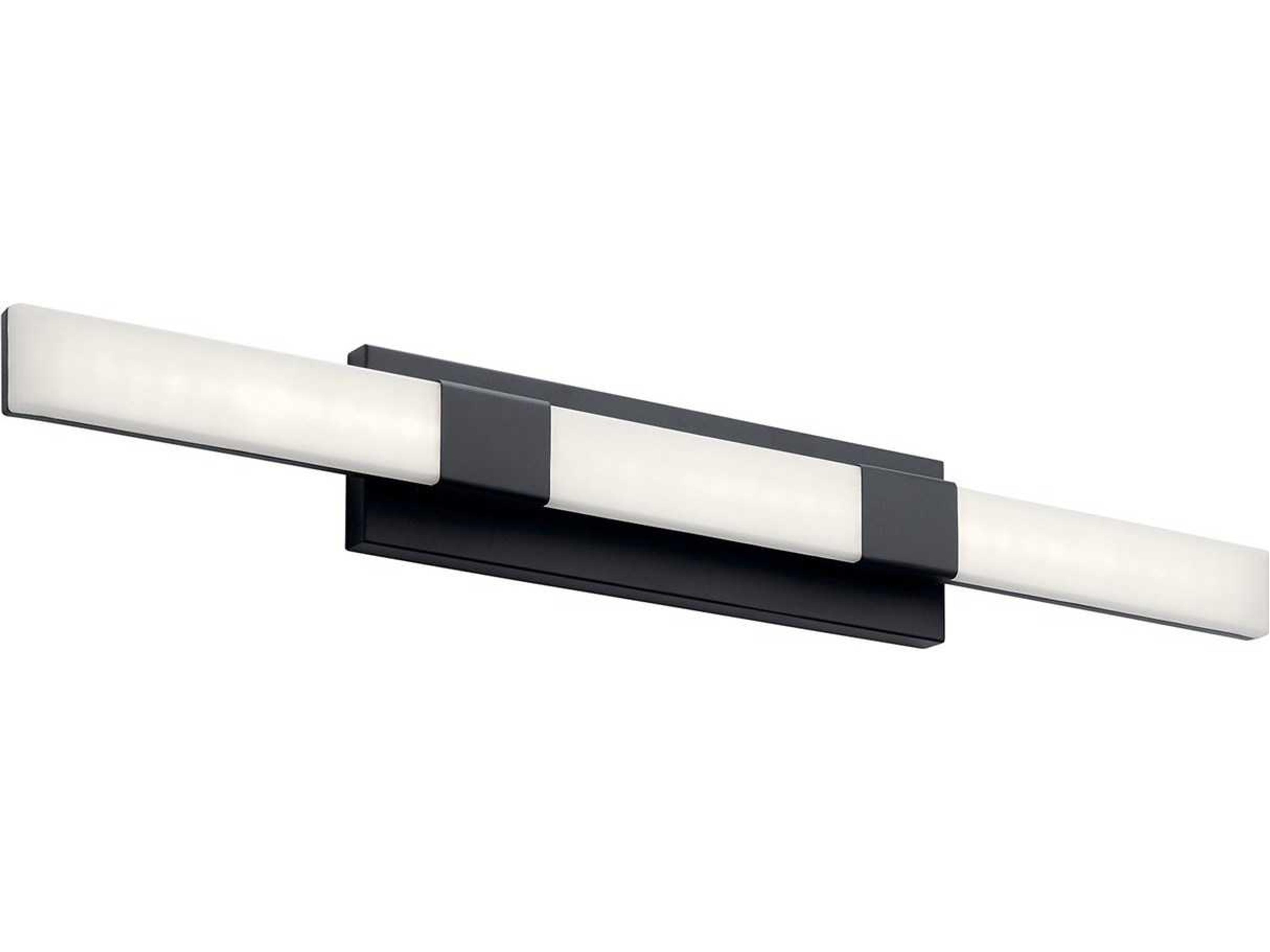 Neltev 1-Light Matte Black LED Vanity Light