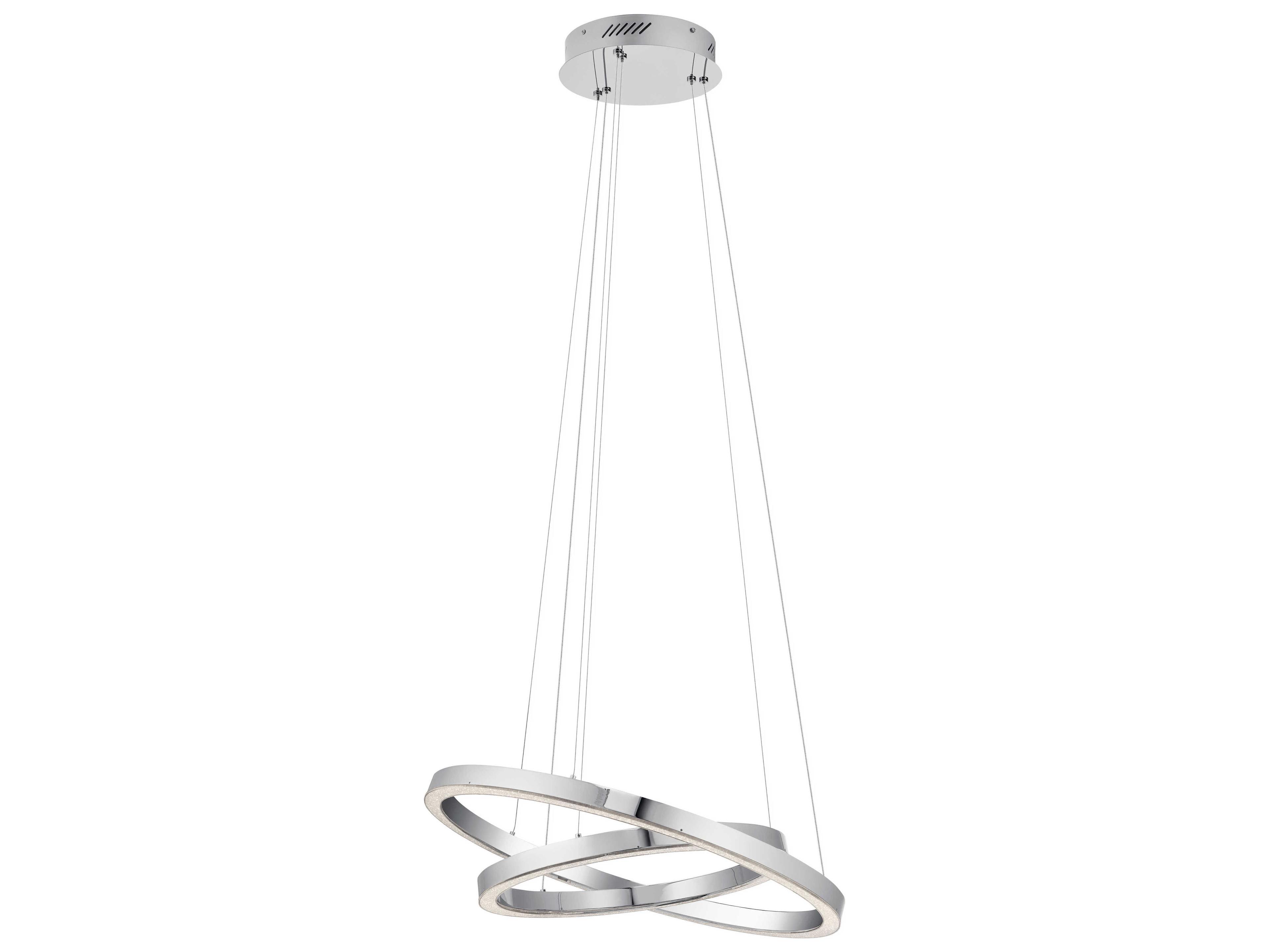 Opus 2-Light Chrome LED Linear Pendant