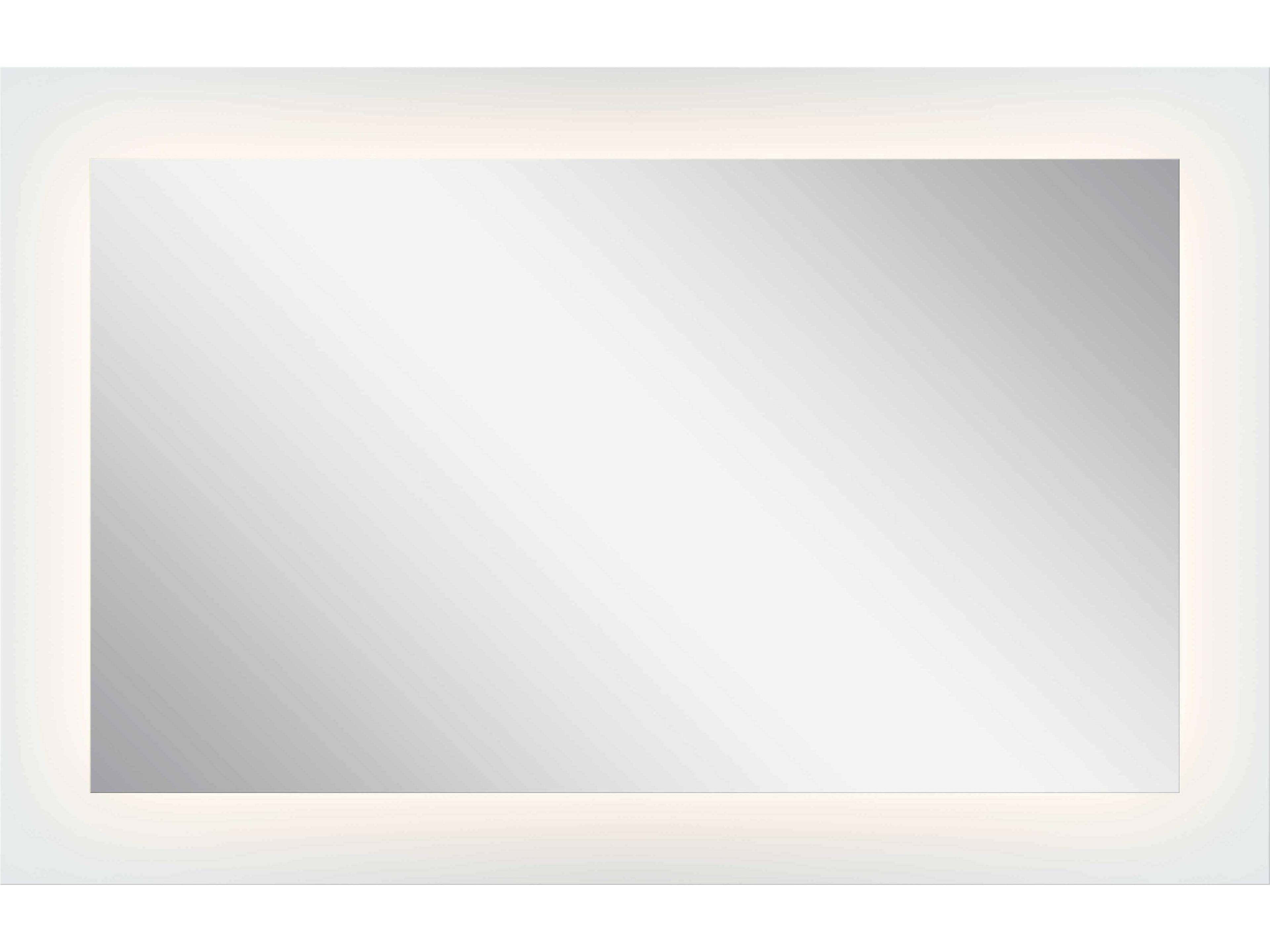 Frosted Rectangular LED Backlit Wall Mirror