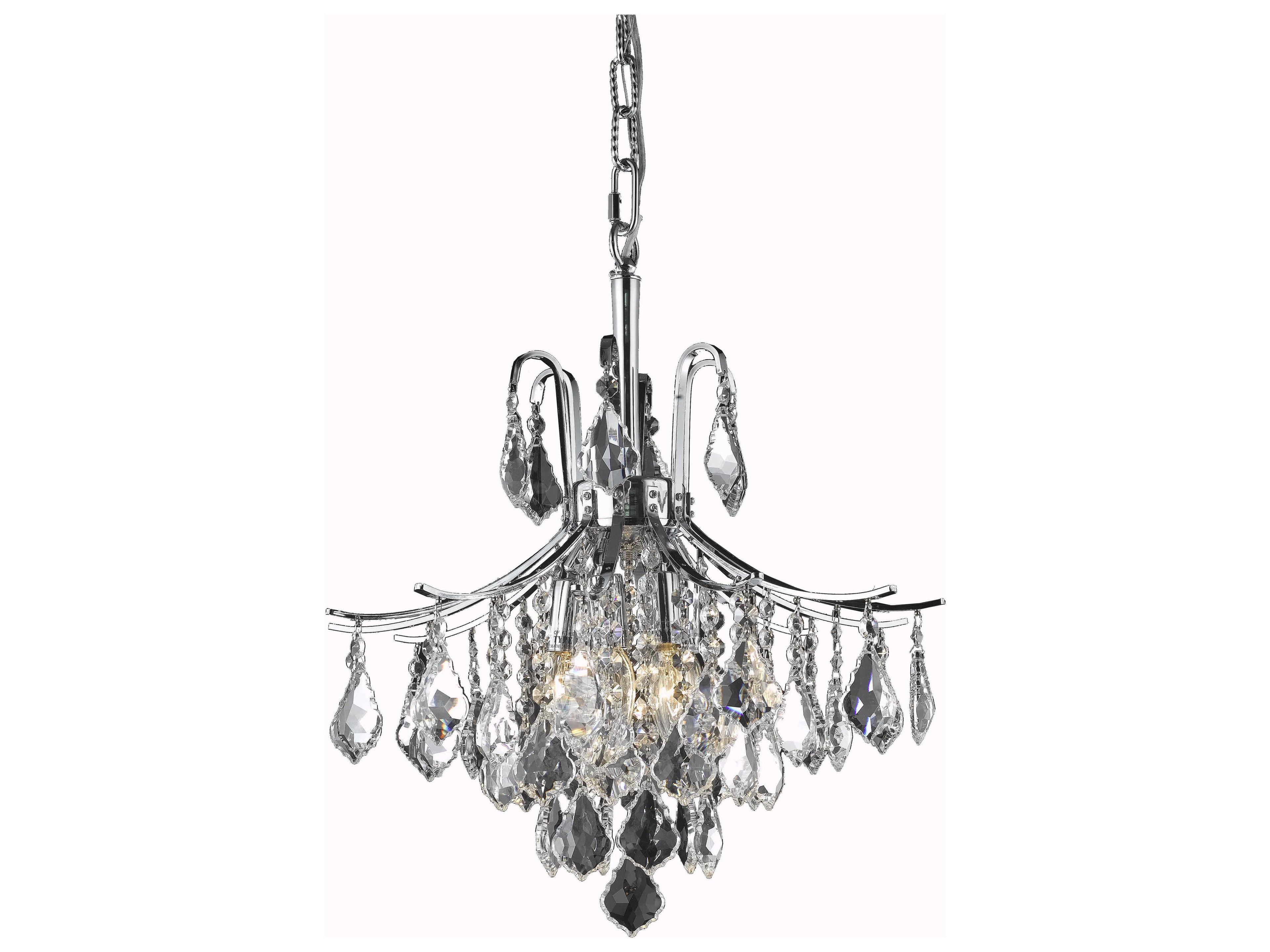 Amelia 6-Light Chrome Crystal Pendant