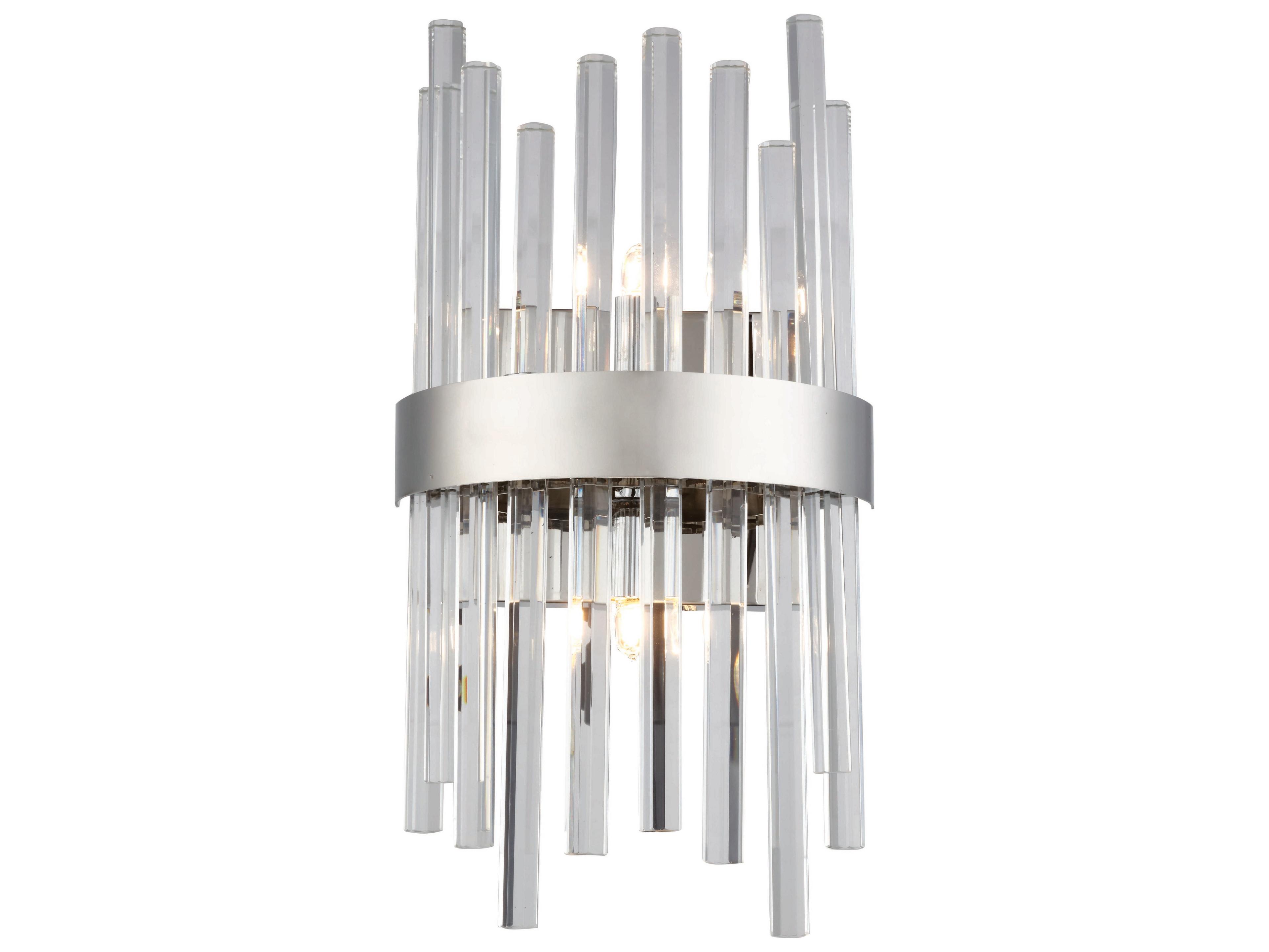 Dallas Chrome Crystal Wall Sconce