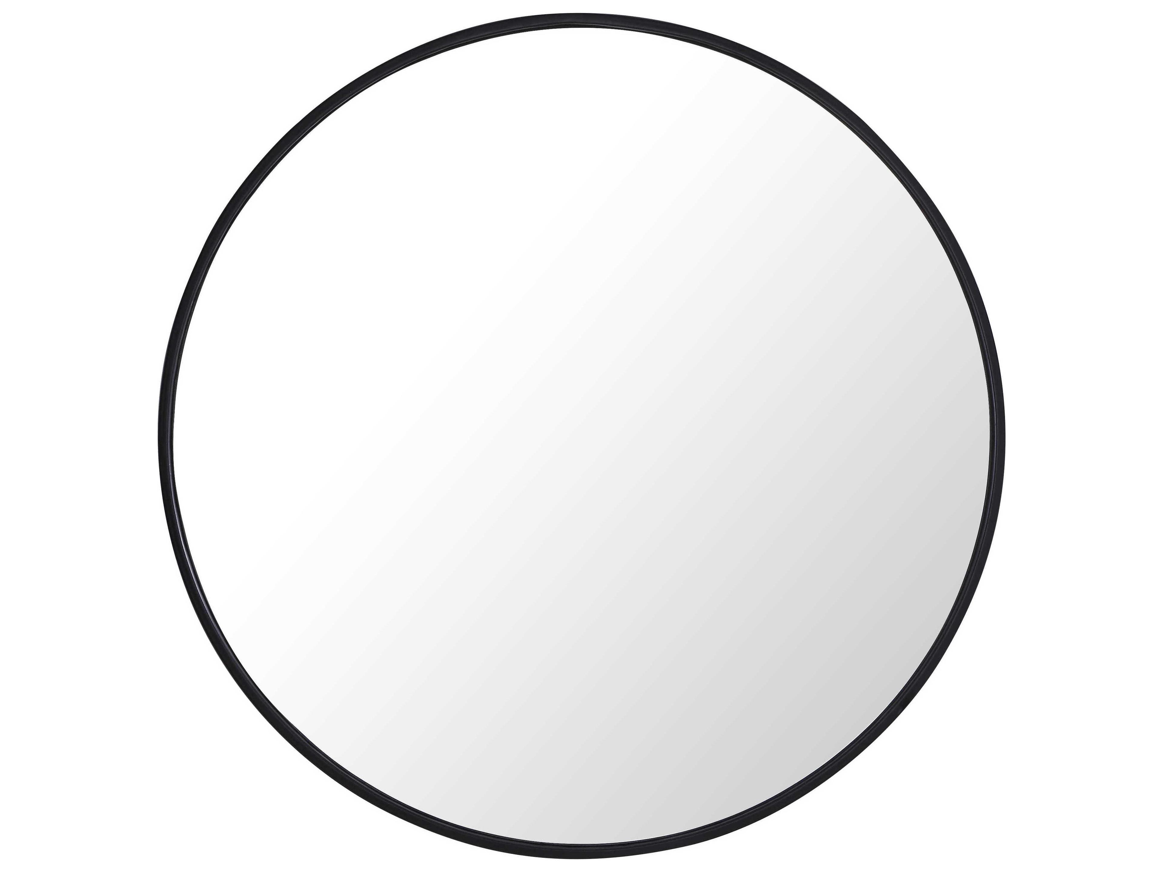 Eternity Round Wall Mirror Black