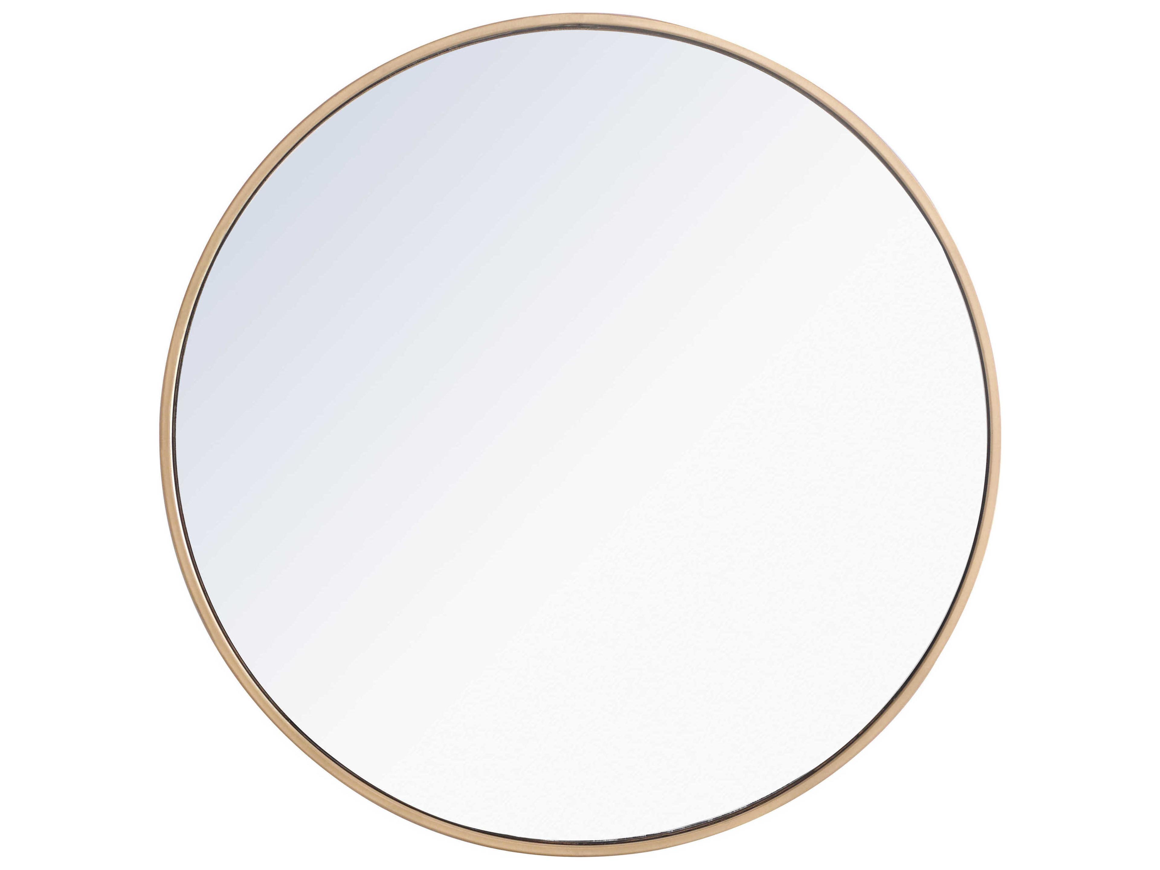Eternity Round Wall Mirror in Brass