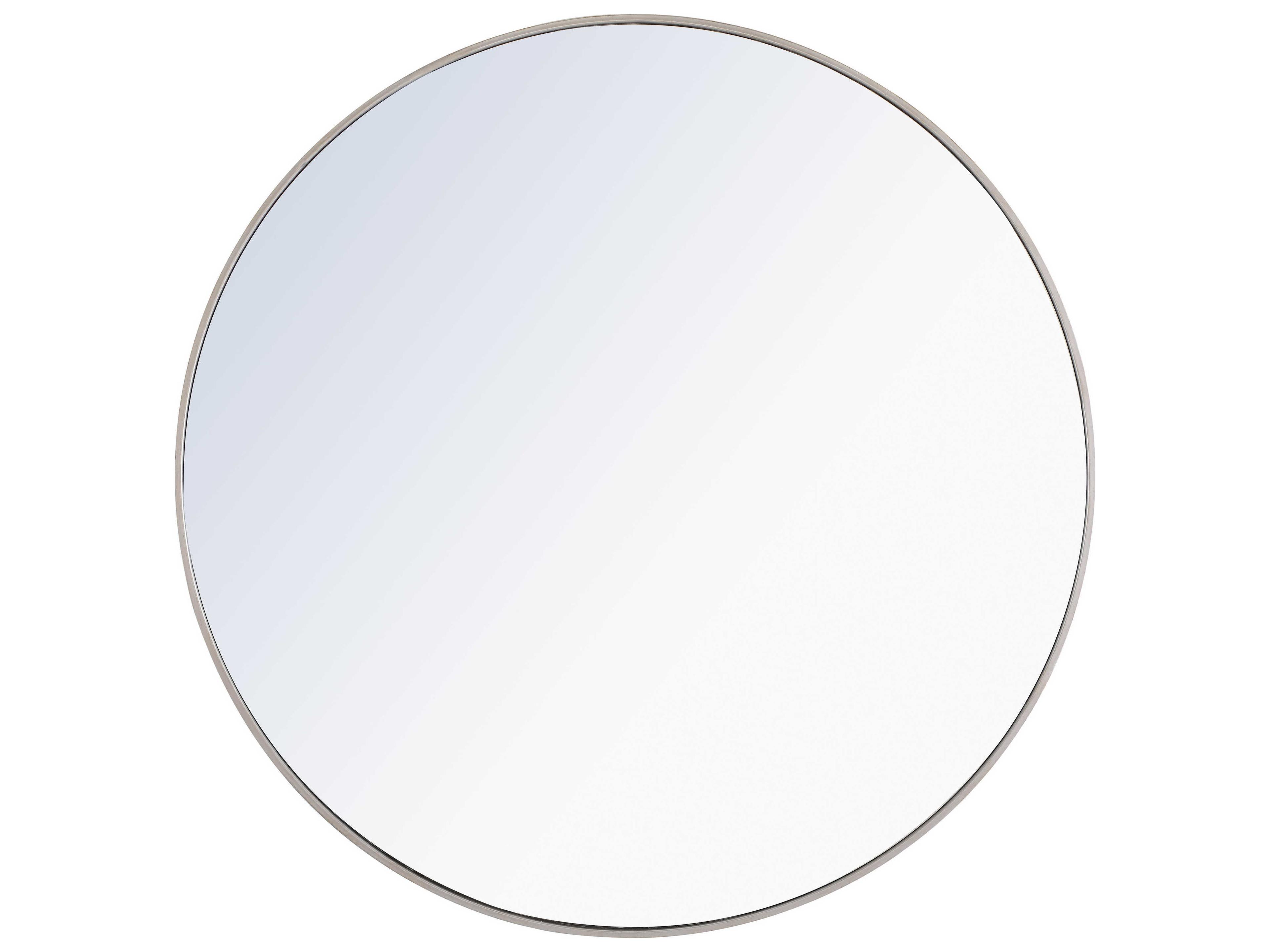 Elegant Lighting Eternity Silver Round Wall Mirror