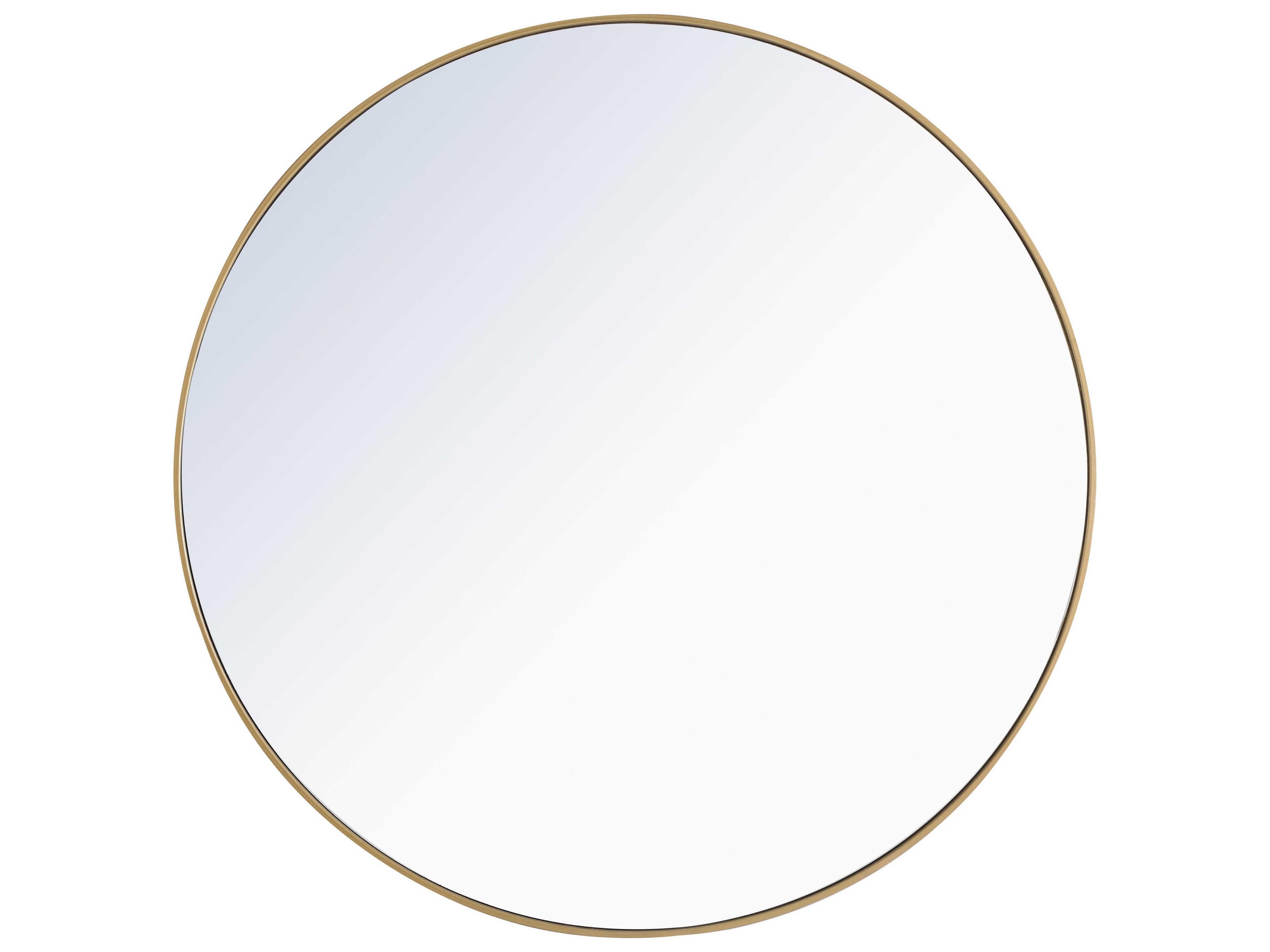 Eternity Round Wall Mirror in Brass