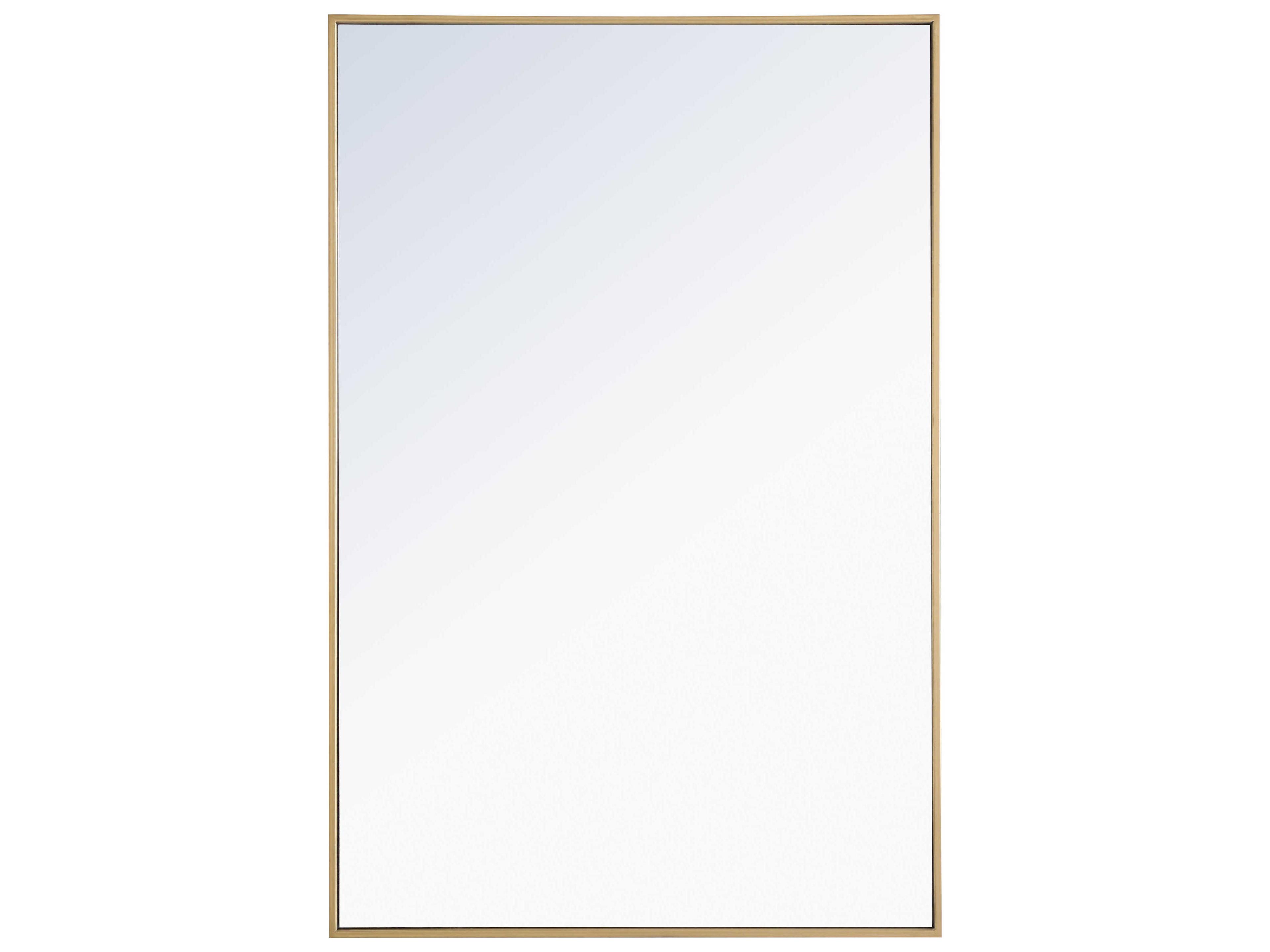 Monet Wall Mirror Rectangular Brass