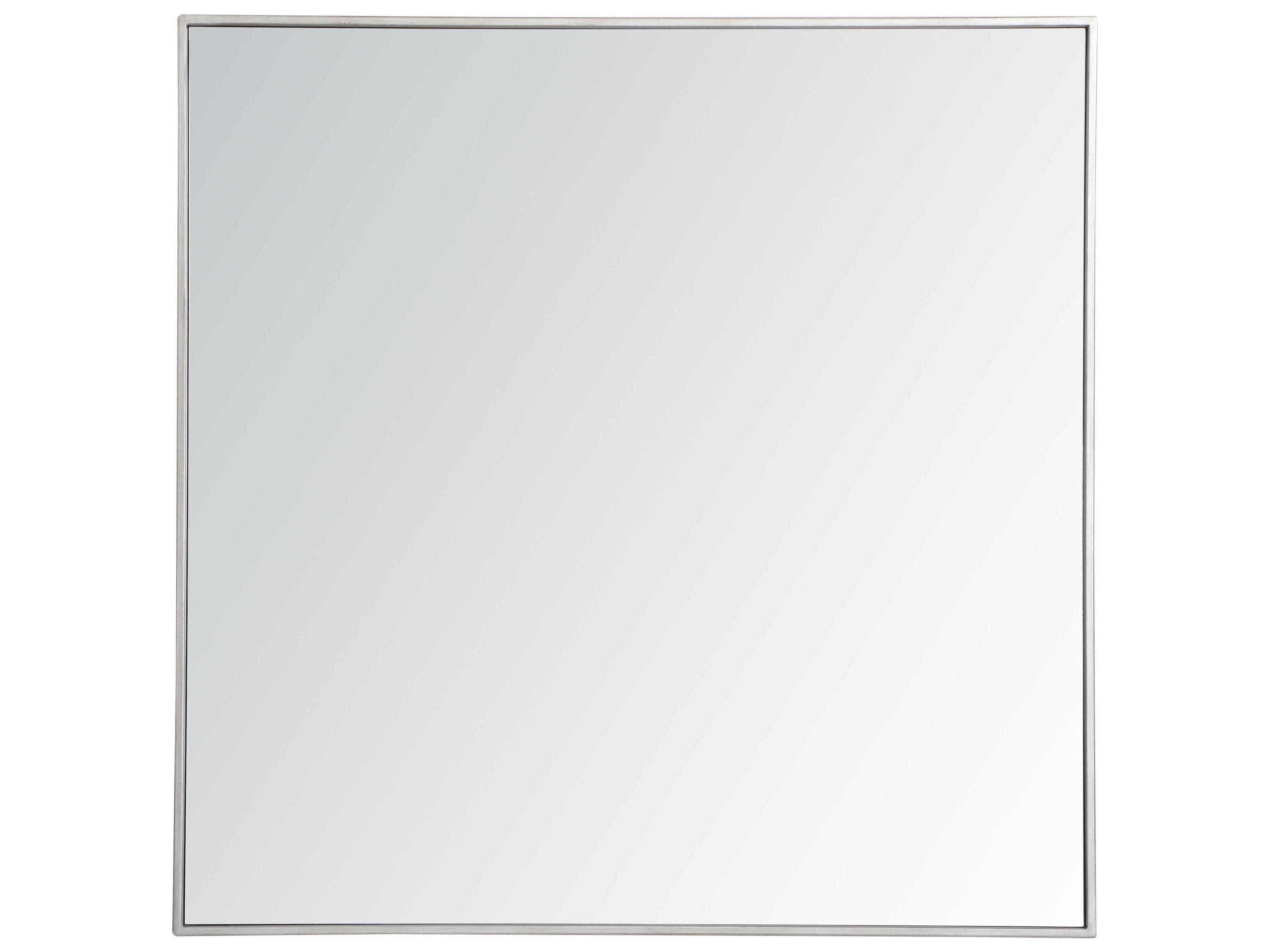 Monet Square Wall Mirror 36x36 Modern Metal Frame