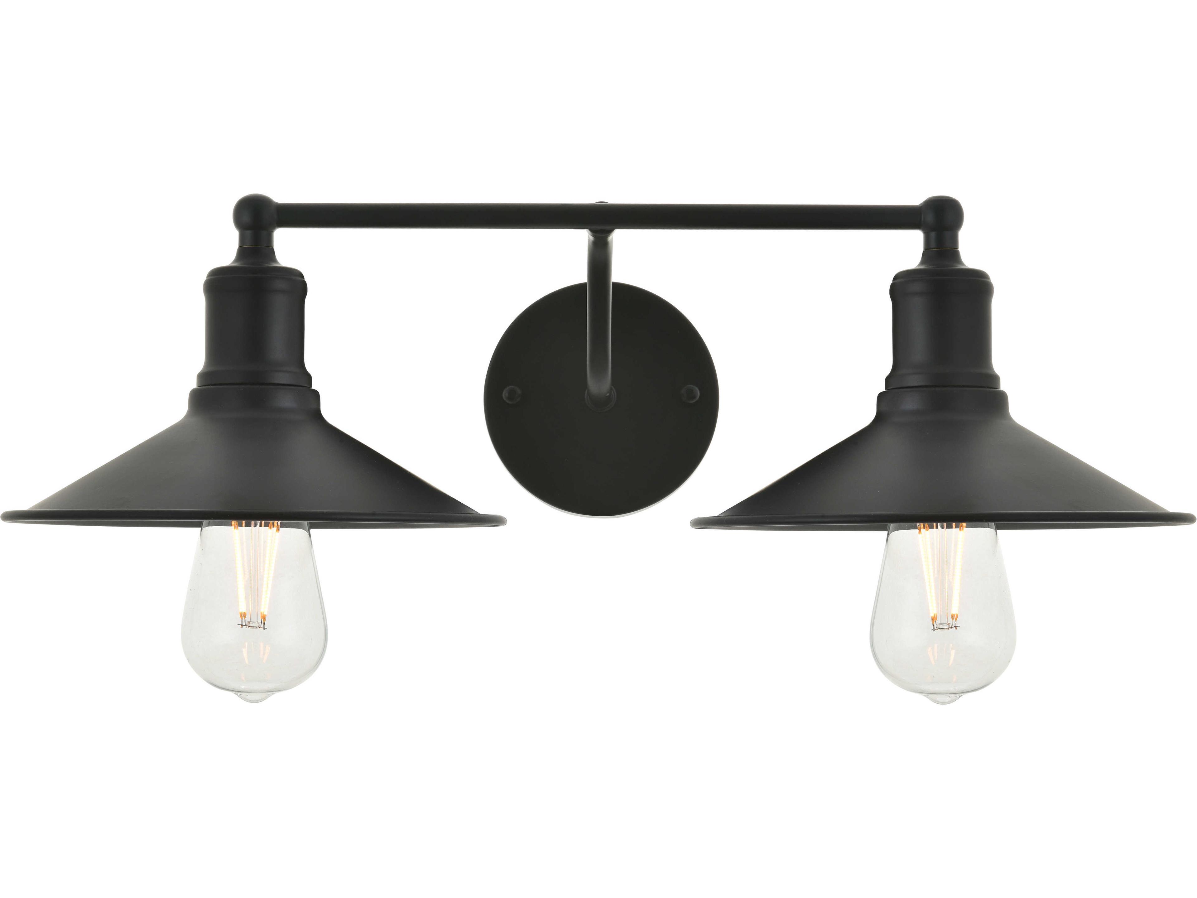 Etude 2-Light Black Vanity Light