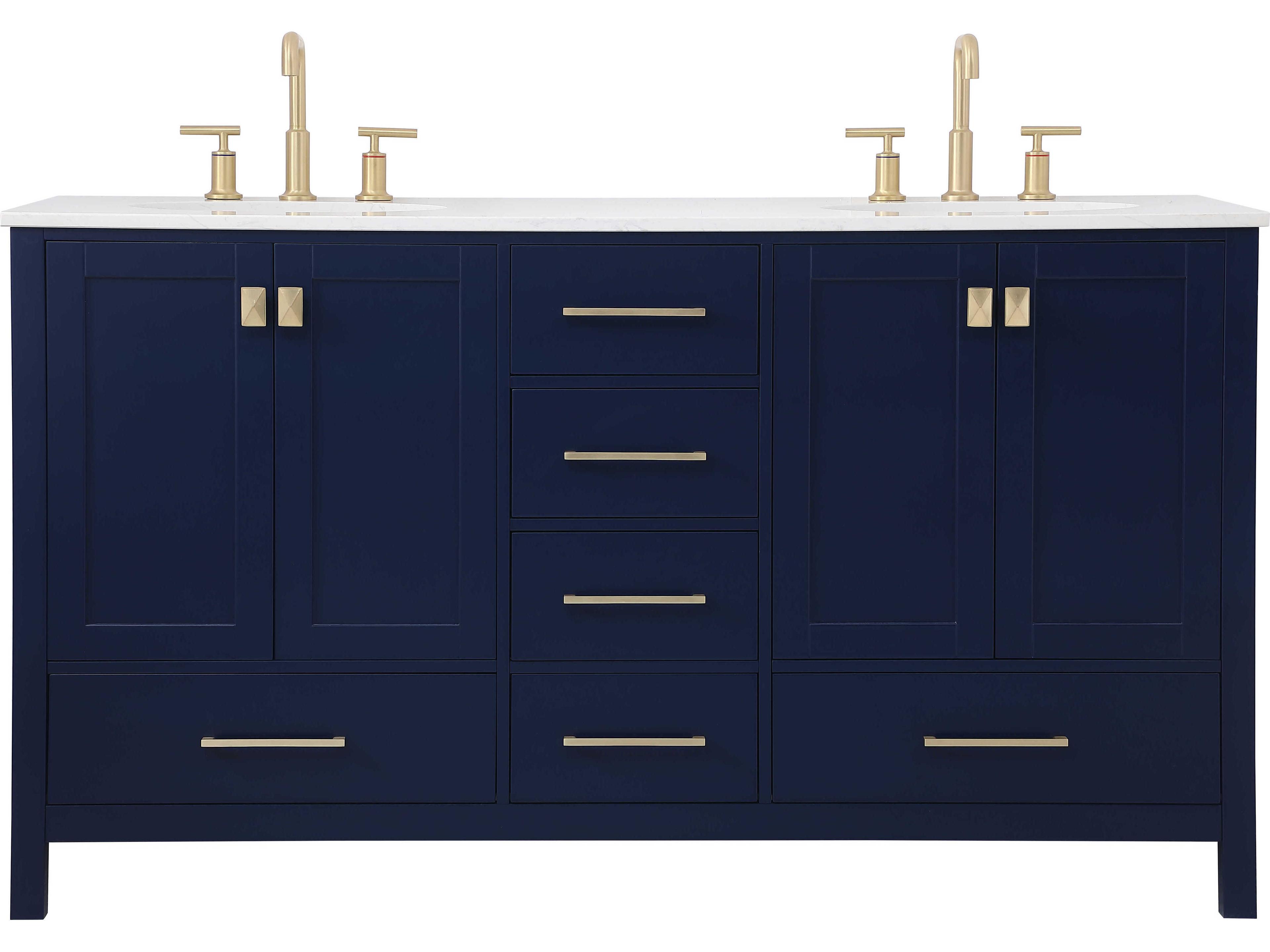 Elegant Lighting Irene Blue 60" Vanity