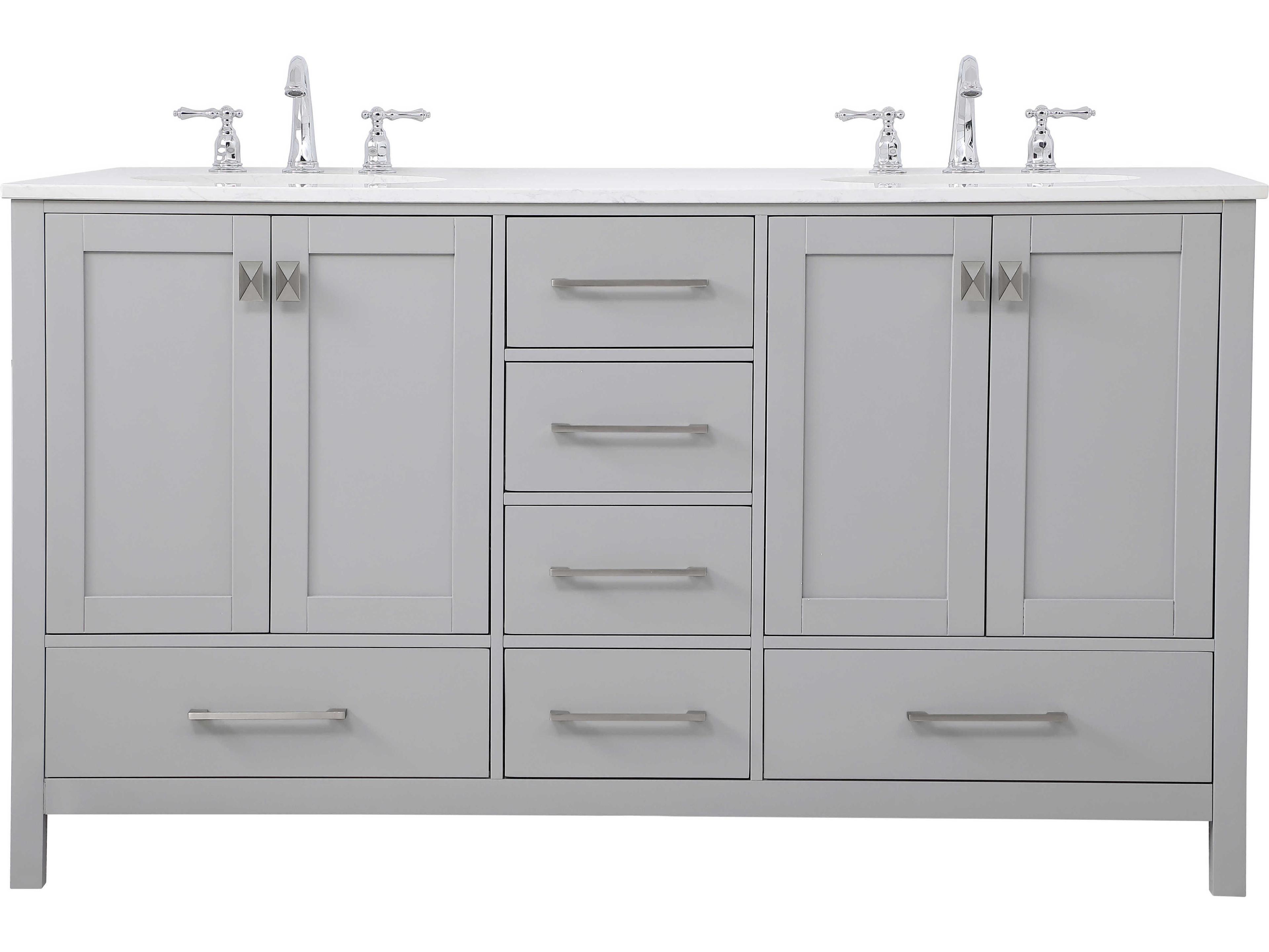 Elegant Lighting Irene Gray 60" Vanity