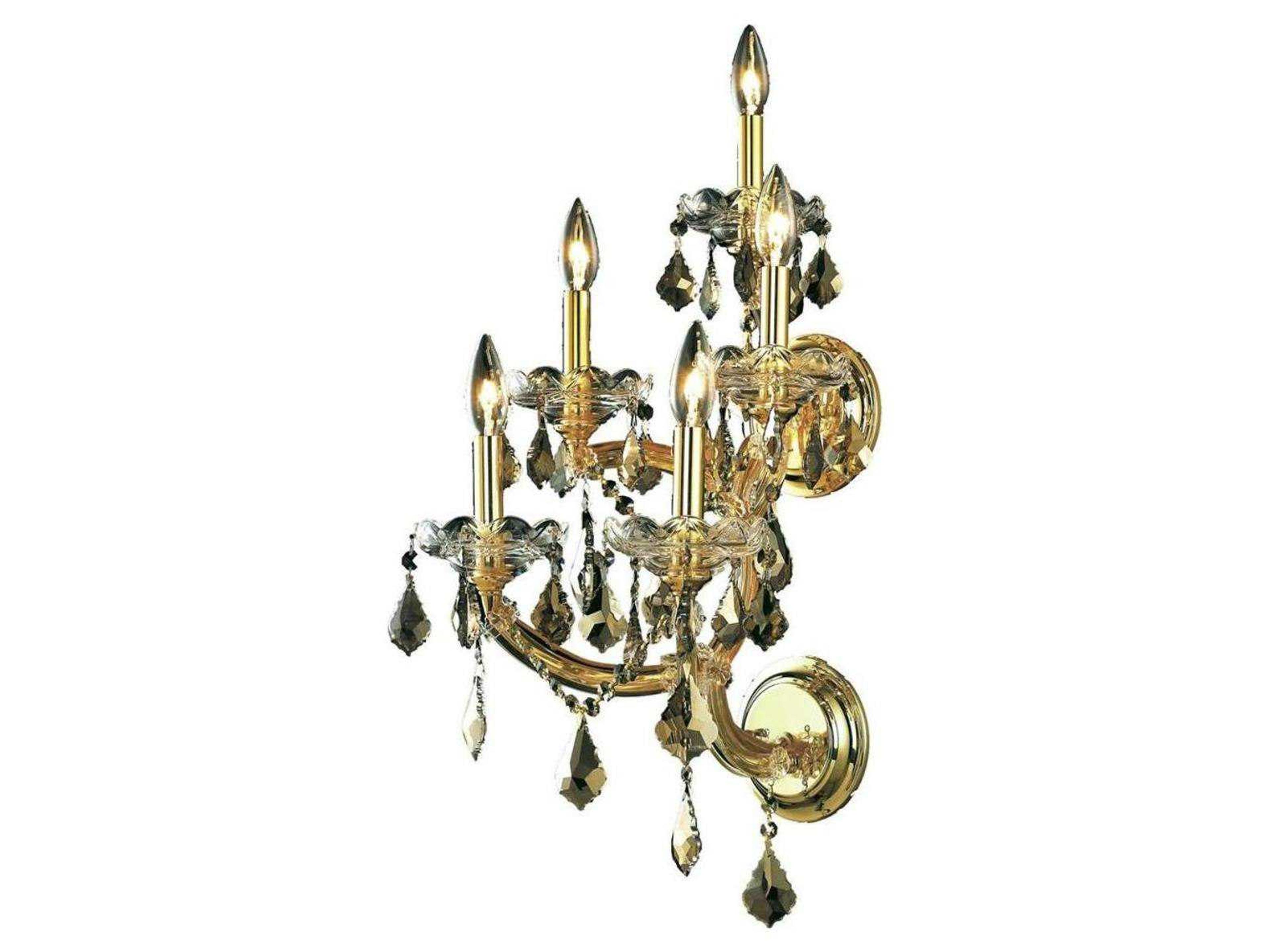 Maria Theresa Gold Crystal Wall Sconce