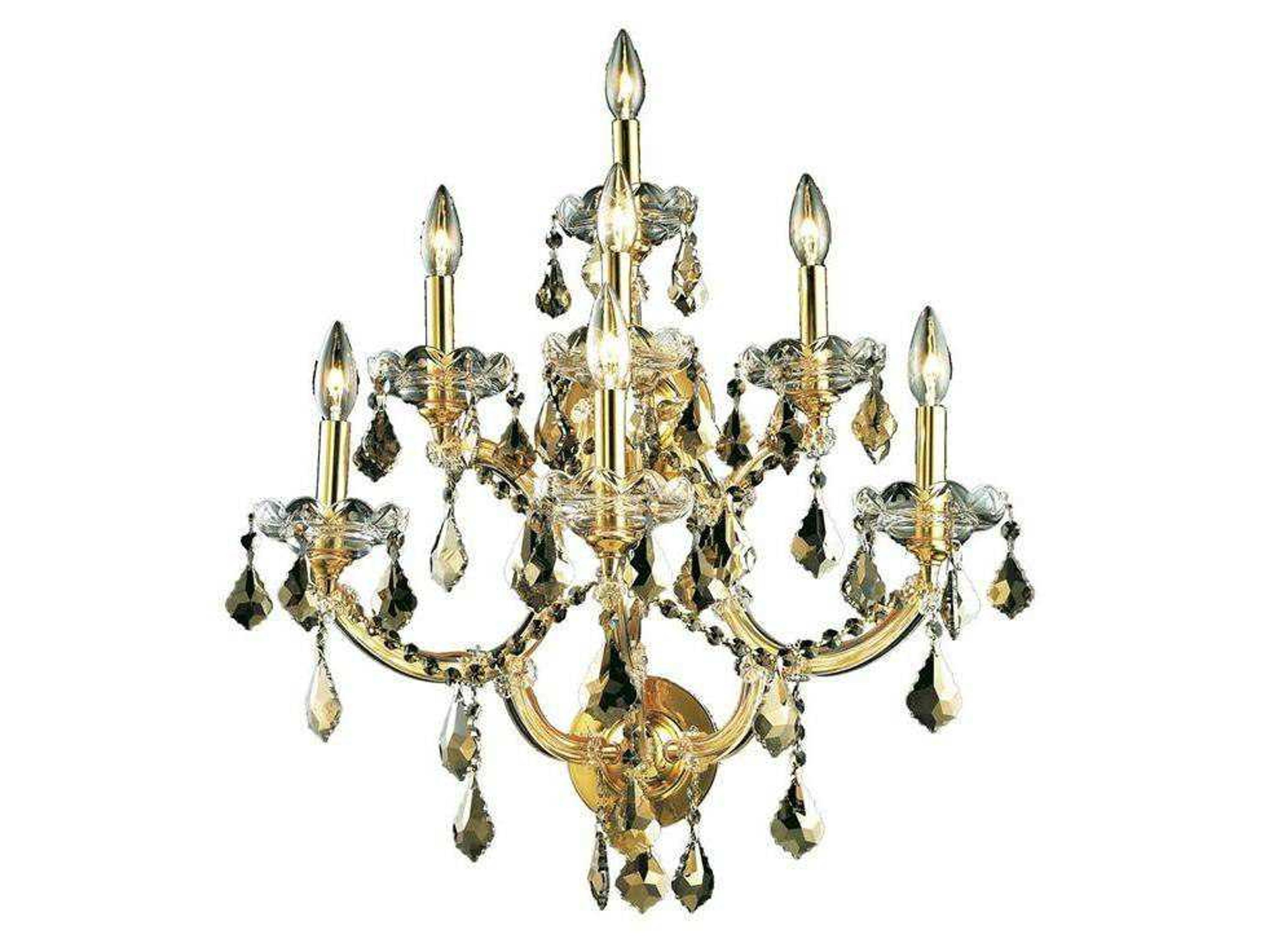 Maria Theresa Gold Crystal Wall Sconce